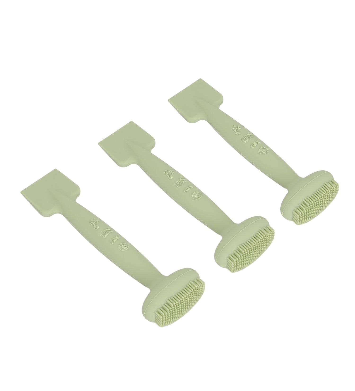 Double Headed Silicone Face Cleansing Brush | Soft Ergonomic Skincare Applicator for Glowing Skin - Shop Internationally - Buy Online on GoSupps.com