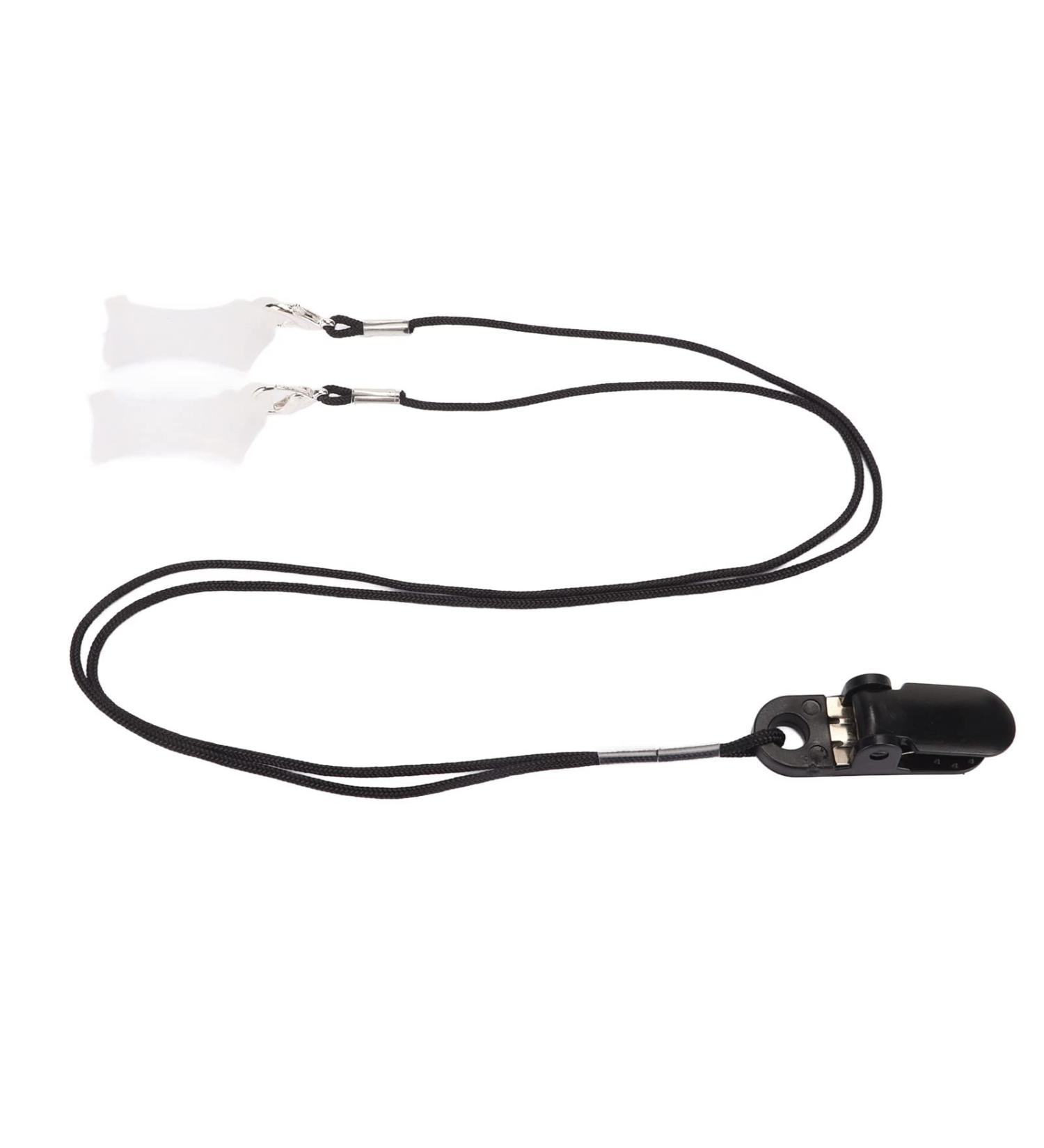 Hearing Aid Clip Holder for Elderly | Flexible Binaural Design | Fashionable Black Clip for Hearing Aids - Shop Internationally - Buy Online on GoSupps.com