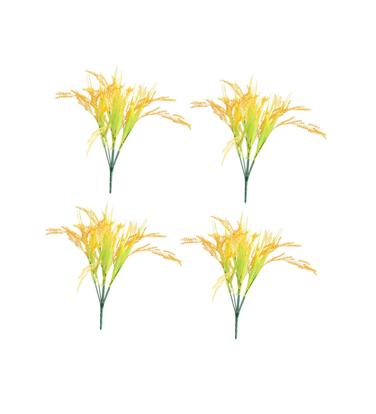 Zerodeko 4pcs 7 Simulated Rice Wheat Ear Flower House Decorations for Plants Realistic Wheat Ear Faux Plants Fake Wheat Ear Faux Greenery Artificial Ears of Wheat Paddy Plastic - Buy Online on GoSupps.com