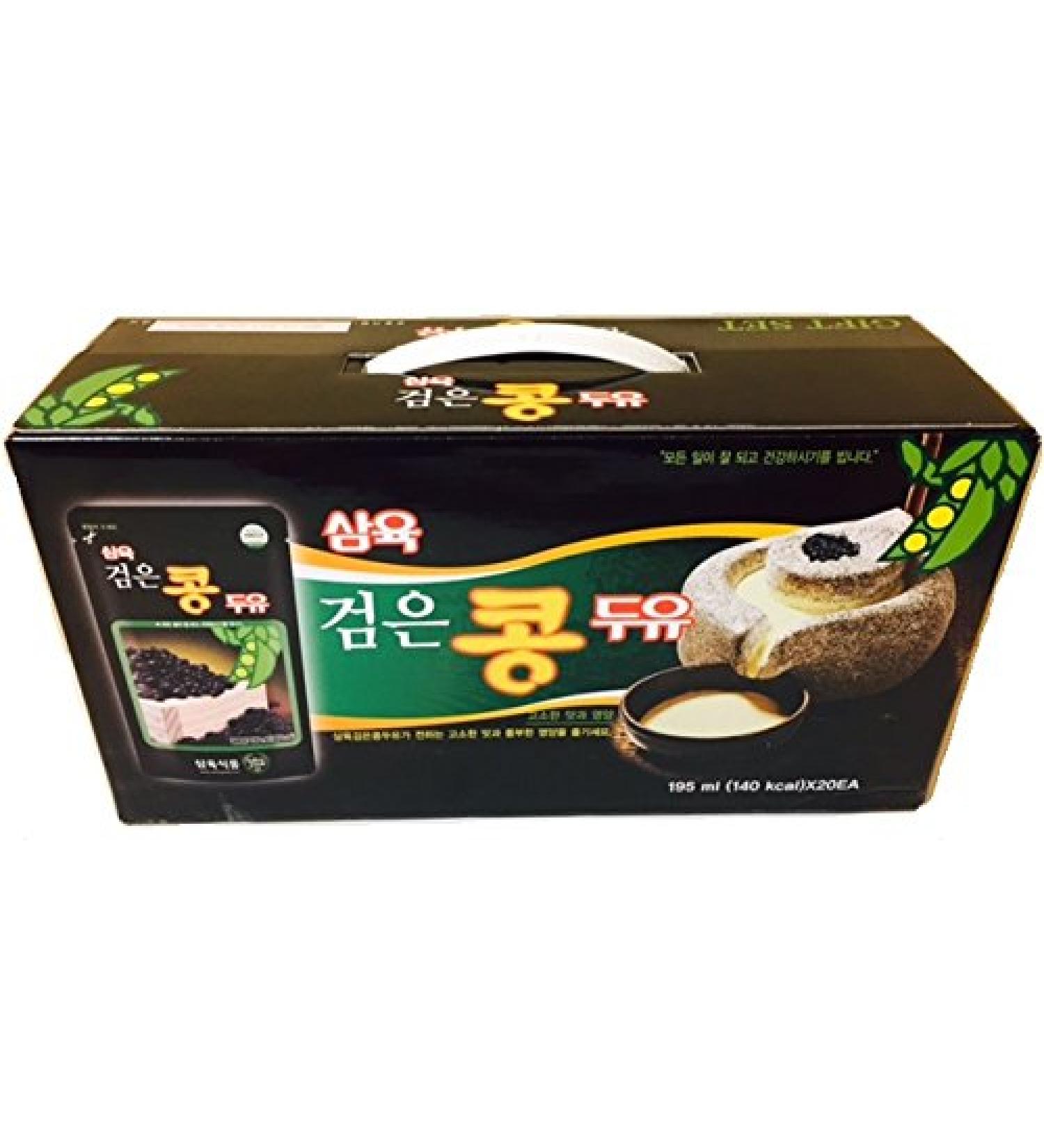 Sahmyook Black Bean Soy Milk 6.5 oz (Pack of 20) - Rich and Nutritious Dairy-Free Drink - Buy Online on GoSupps.com