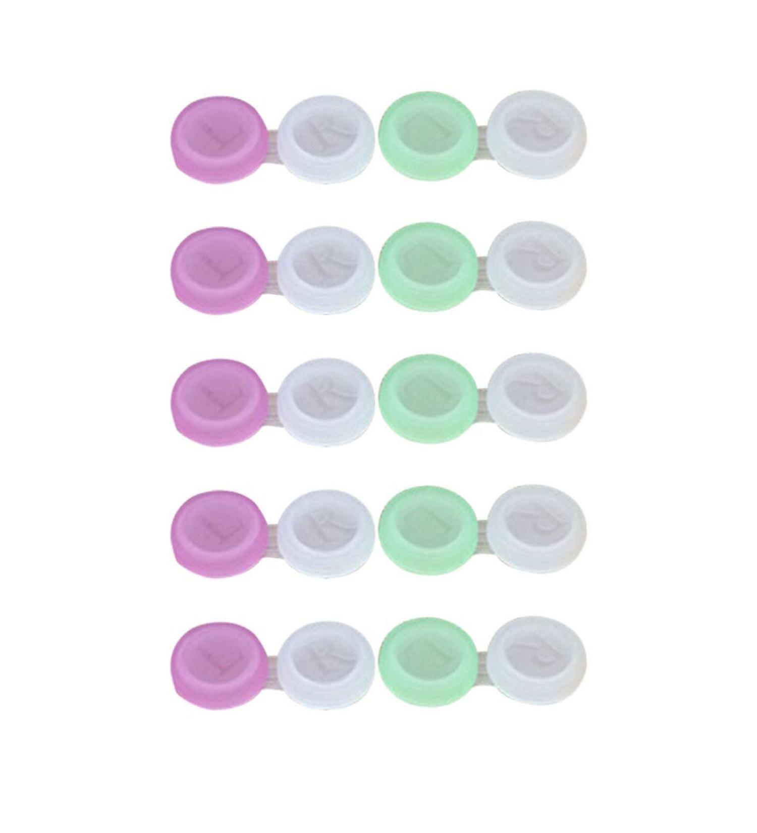CIIEEO 10 PCs Contact Lens Case with Left/Right Eye Holder | Durable Storage Kit for Students & Adults | Accidental Color Mirror Film | Ideal for Travel - Buy Online on GoSupps.com