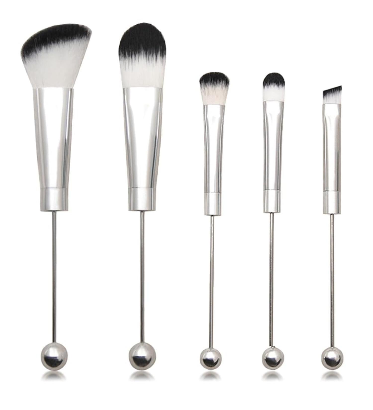 MABSSI Beadable Makeup Brushes Silicone Beads DIY Makeup Cosmetic Brushes Beaded Brushes Kit for DIY - Buy Online on GoSupps.com