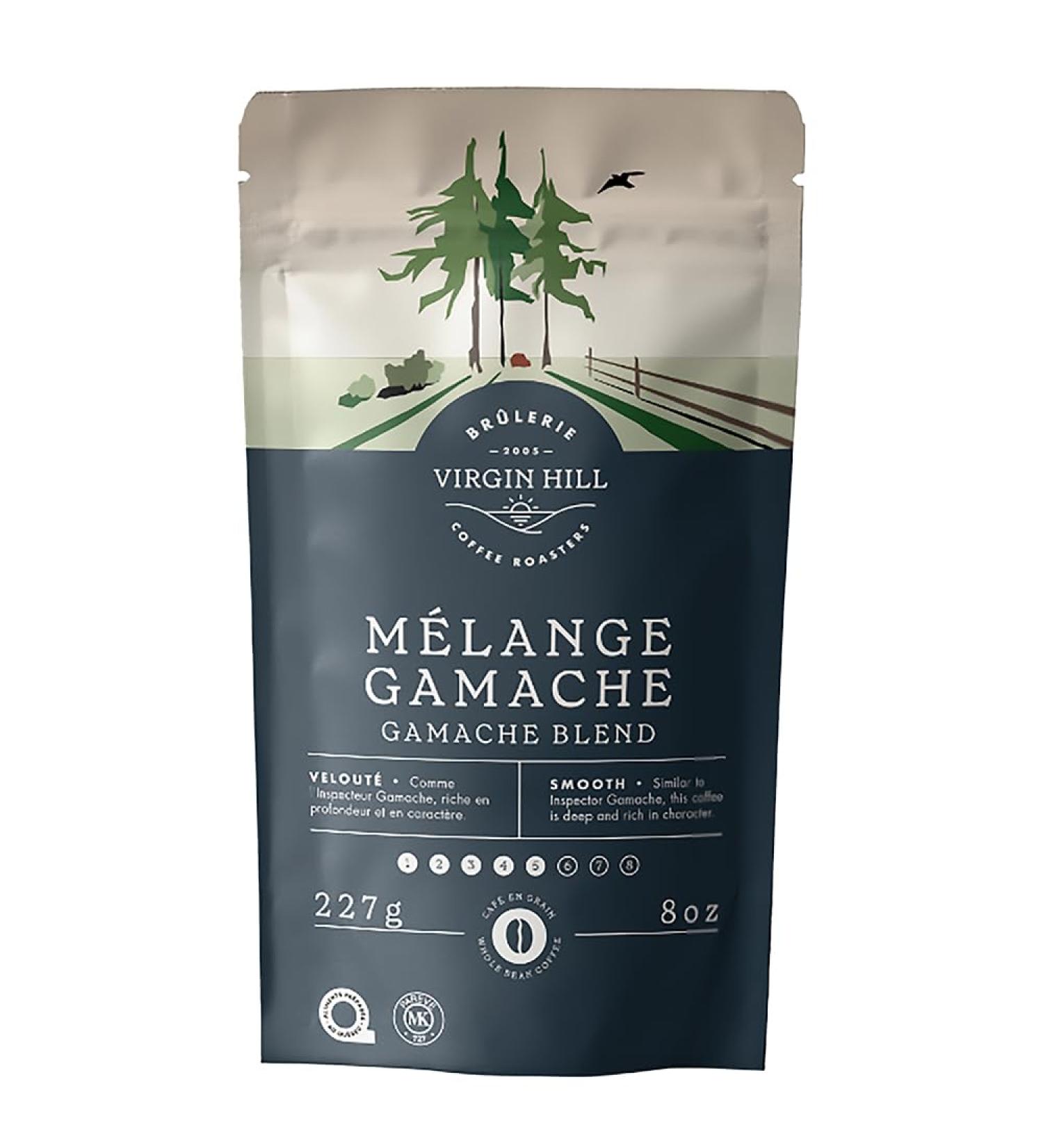 Virgin Hill Coffee - Gamache Blend - Smooth Intensity & Medium Roast - Half Pound of High-Grade Coffee Beans - 8oz / 227 grams (8 oz. / 227 grams Whole Beans) Whole Beans 8 oz. / 227 grams - Buy Online on GoSupps.com