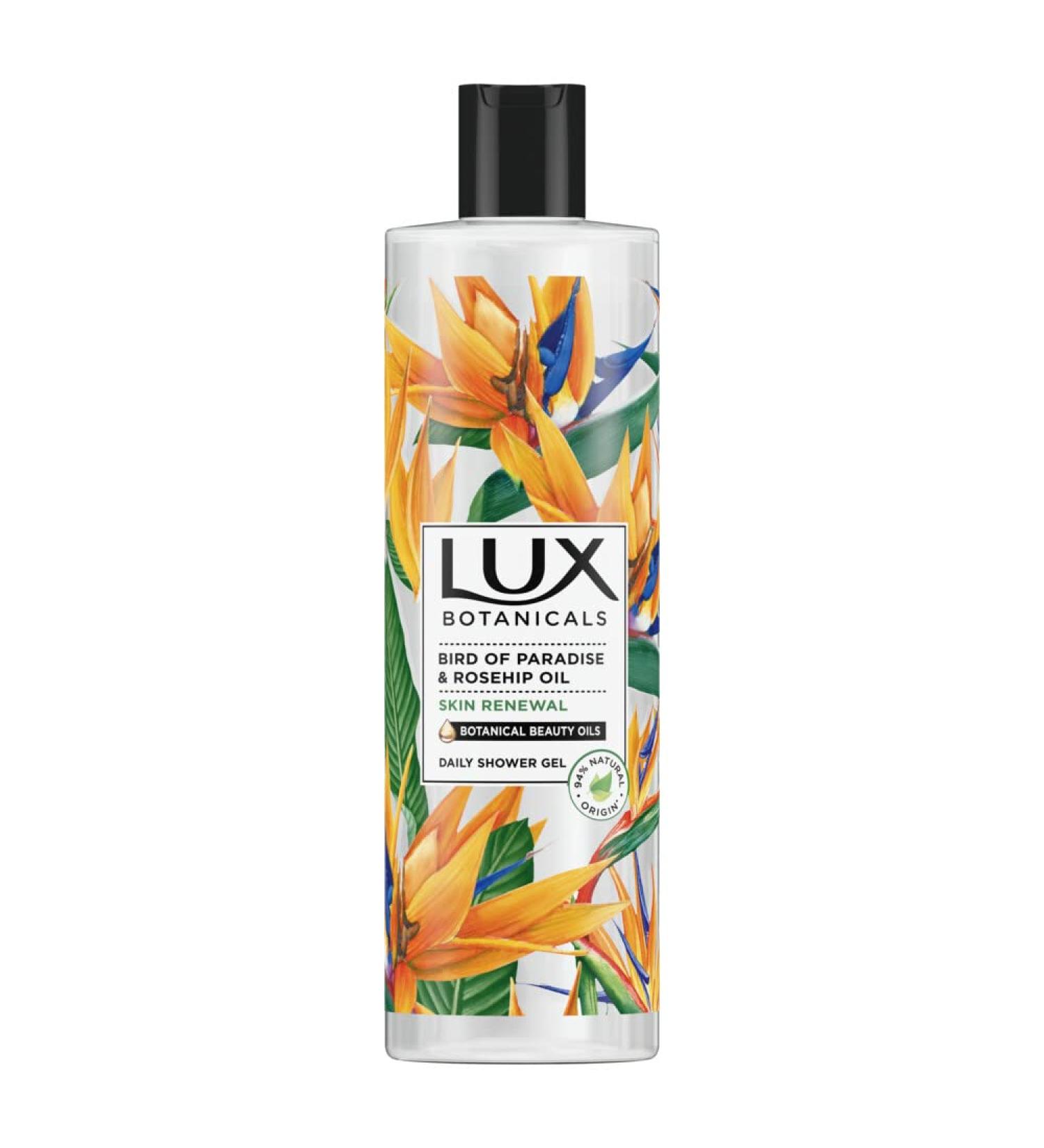  LUX( ) Lux Botanicals Bird of Paradise & Rosehip Oil liquid shower gel 500ml - Buy Online on GoSupps.com