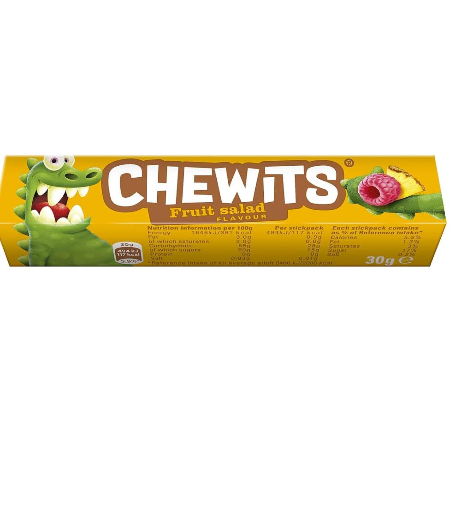 New Chewits Fruit Salad Flavour 30g Sweets Fresh Stock (10)