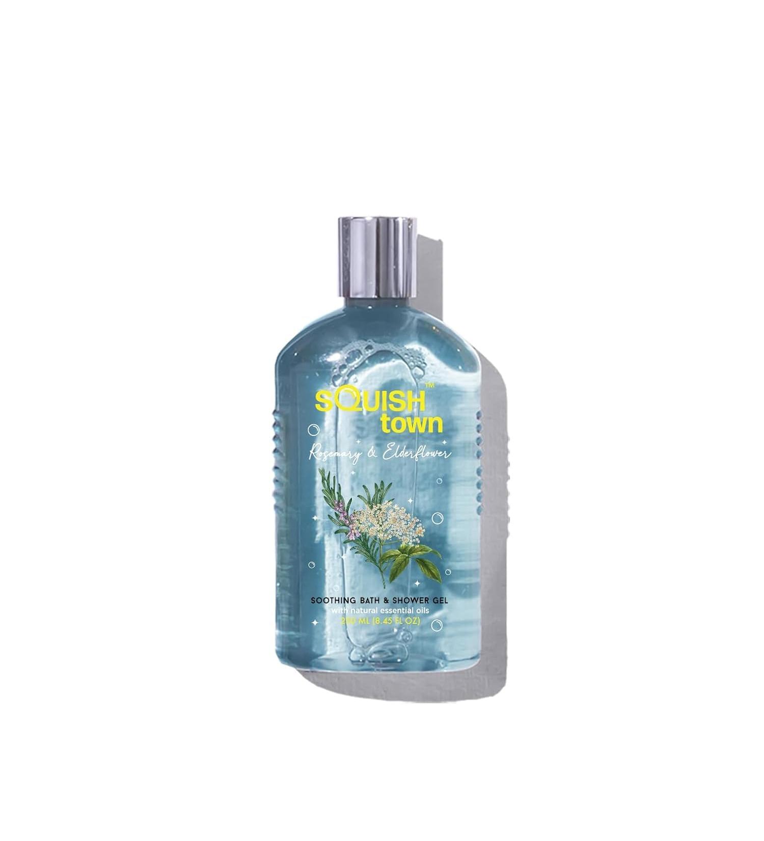 Rosemary & Elderflower Soothing Bath & Shower Gel | Luxury Vegan Aromatherapy | Natural Essential Oils | Paraben-Free | 250ml for Men & Women - Buy Online on GoSupps.com
