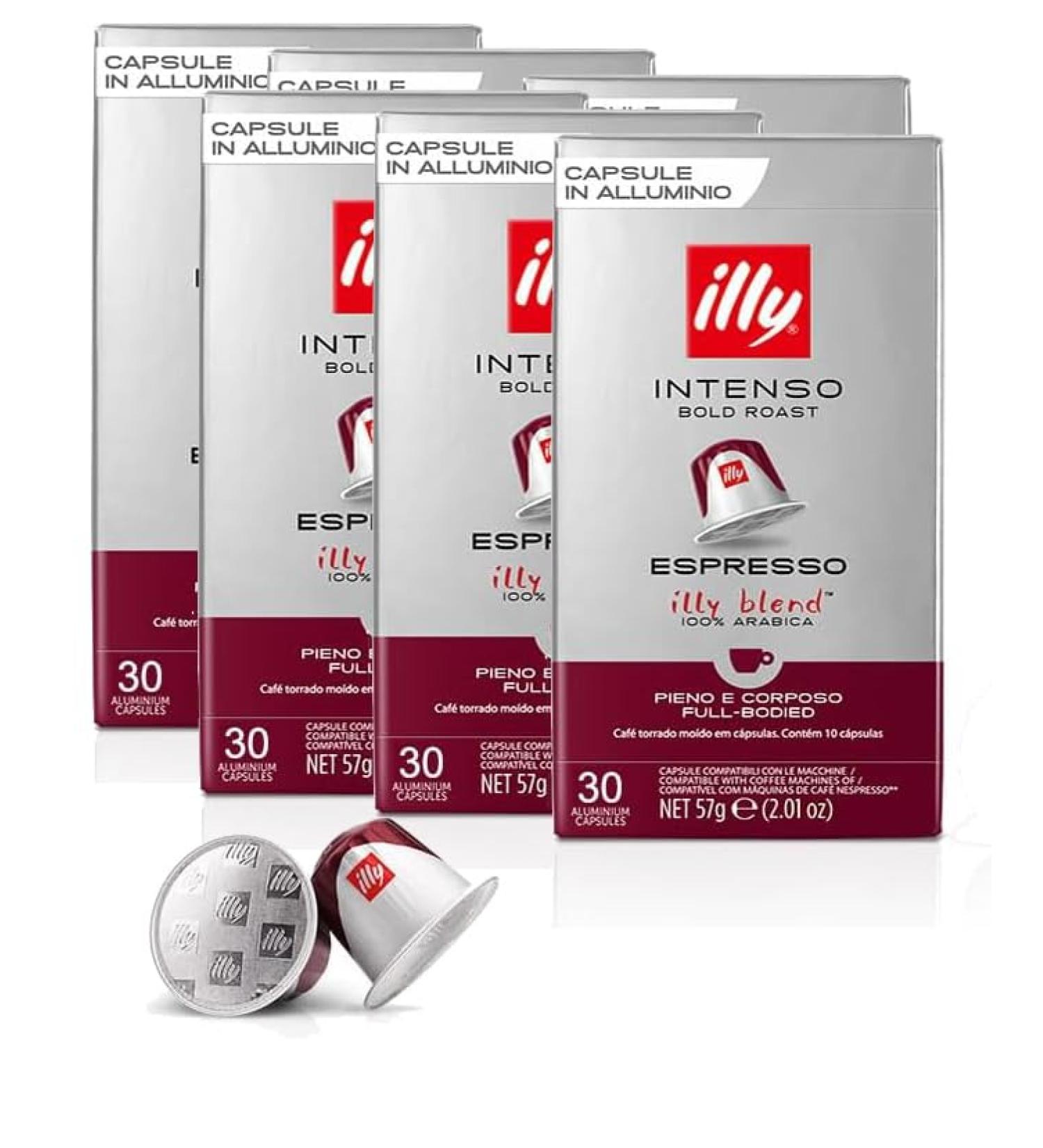 ILLY 240 Nespresso Compatible Capsules 8 Packs of 30 Gusto Intenso Coffee