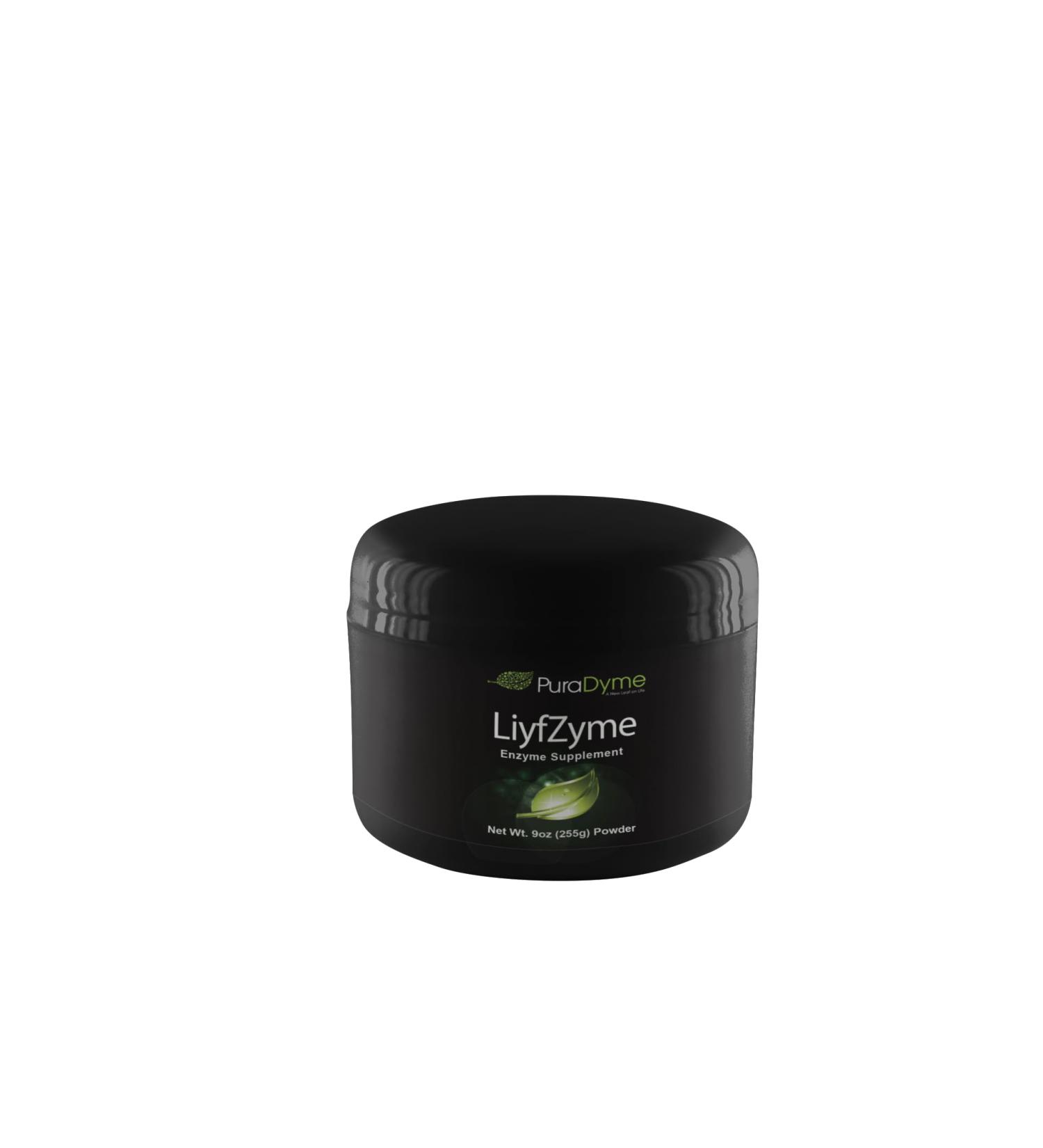 LiyfZyme 9oz Powder Premium Plant-Based Enzyme Supplement Lou Corona Formula Raw Vegan Non-GMO 81 Servings