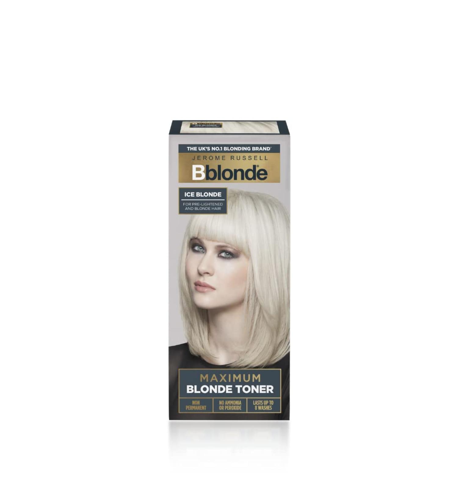 Jerome Russell Bblonde Ice Blonde Toner - Non Permanent Hair Toner 75ml - Lasts up to 8 Washes - Ammonia and Peroxide Free - Buy Online on GoSupps.com