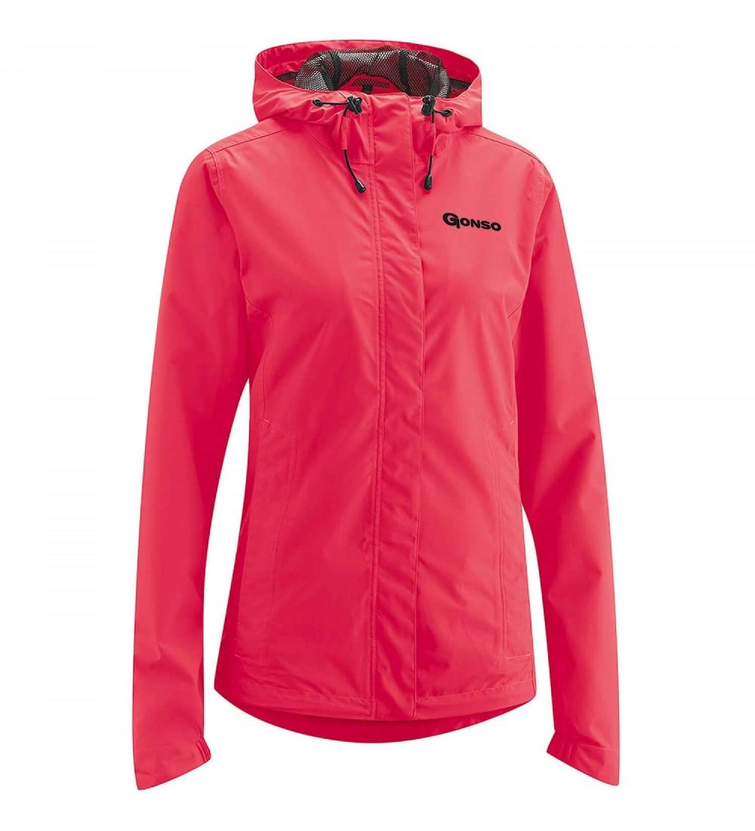 Gonso ladies rain jacket sura light bike jacket with hood waterproof and breathable wheel jacket with heat -insulating inner lining made of mesh divapink 42