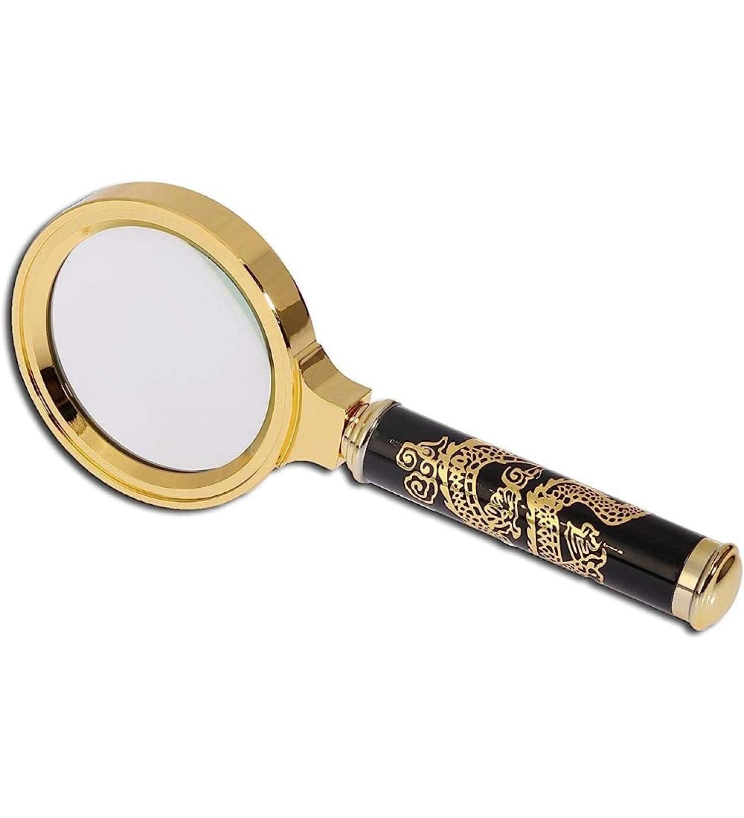 Magnifiers Hand Held Classic Magnifying Glass 8Times Magnification Reading Jewelry Magnifier Comfortable Anniversary - Buy Online on GoSupps.com