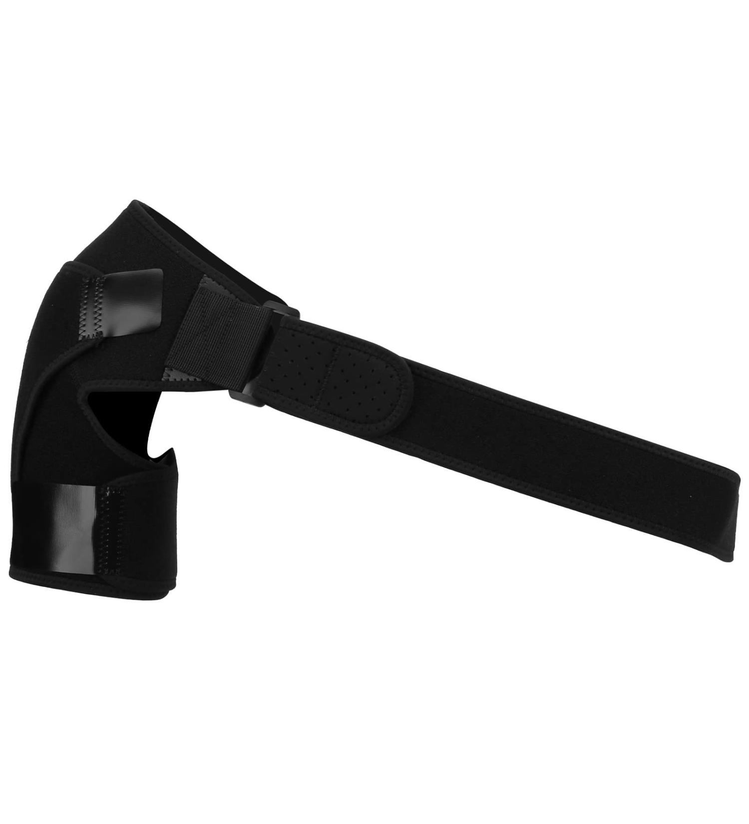 Buy Uxsiya Breathable Sports Single Shoulder Support Back Brace - Adjustable Black Guard Strap for Athletes | Comfortable & Durable - Buy Online on GoSupps.com