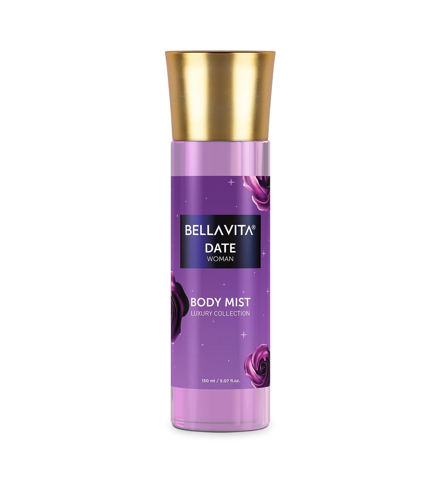 Bell Vita Luxury Date Women Body Spray Mist Perfume for Refreshing Floral & Vanilla Long Lasting Fragrance with Pink Pepper and Red Fruits 150 ml - Buy Online on GoSupps.com