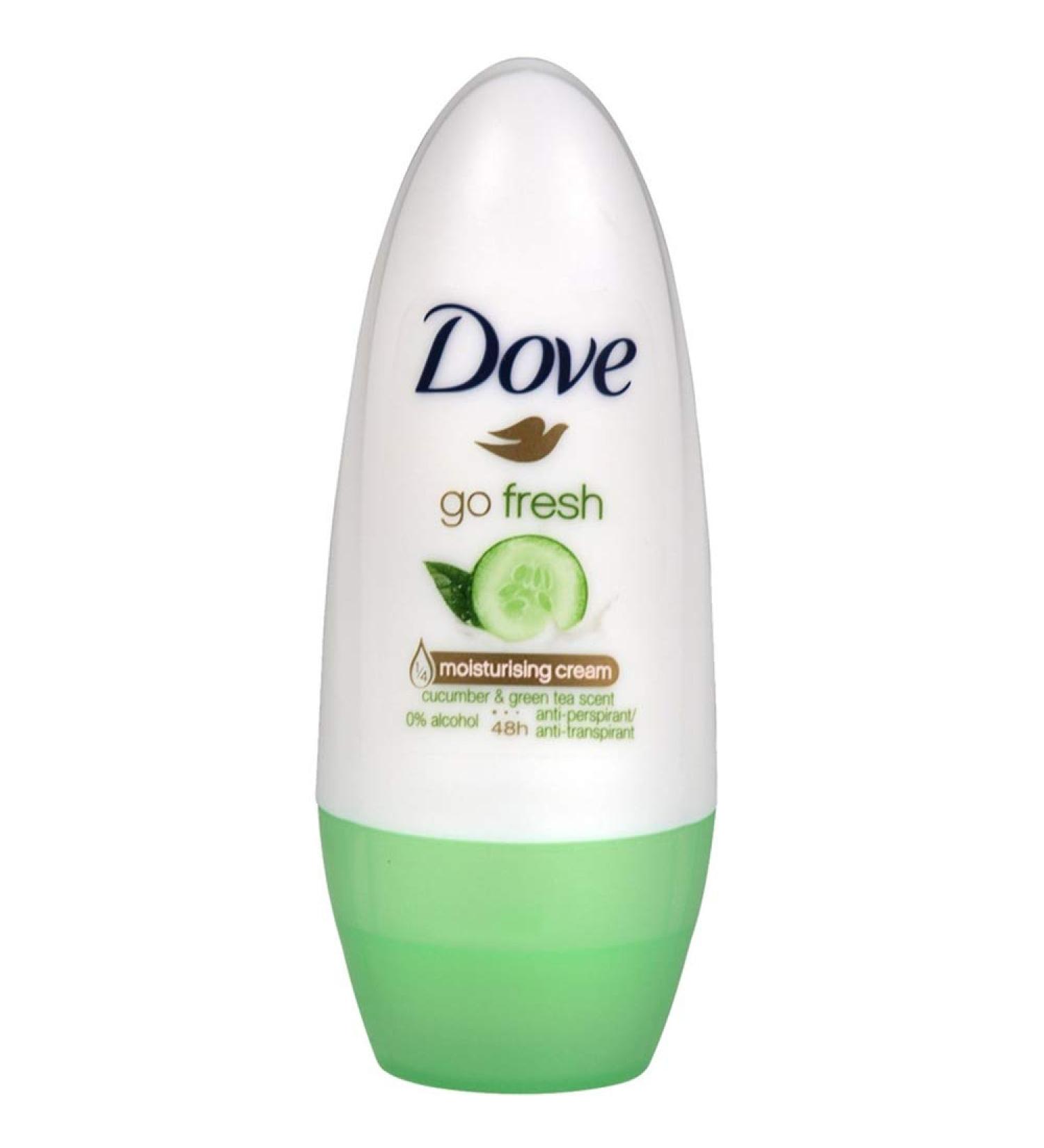Go Fresh Cucumber Green Tea Scent Antiperspirant by Dove for Women - 1.7 oz Deodorant Roll-On