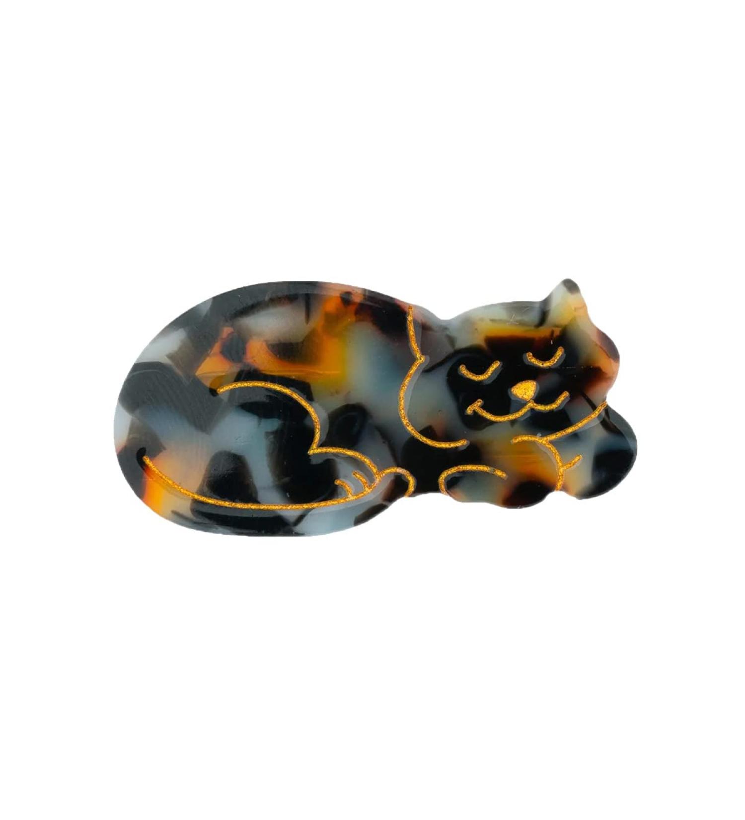 Tortoiseshell Cat Hair Clips - Small Cellulose Acetate Hair Clips for Girls (Pack of 2) - Buy Online on GoSupps.com