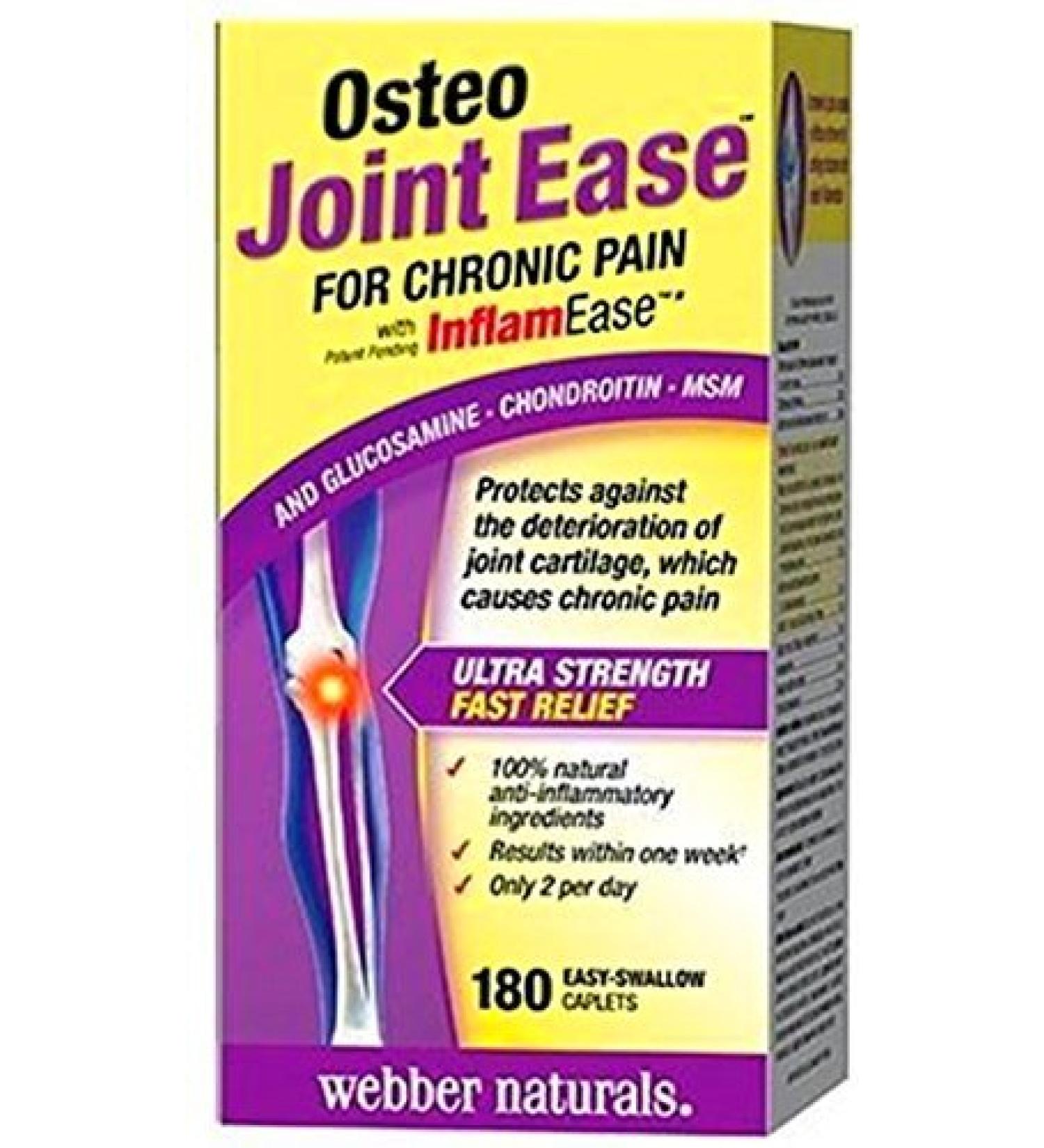 Webber Naturals Osteo Joint Ease with InflamEase 180 Caplets