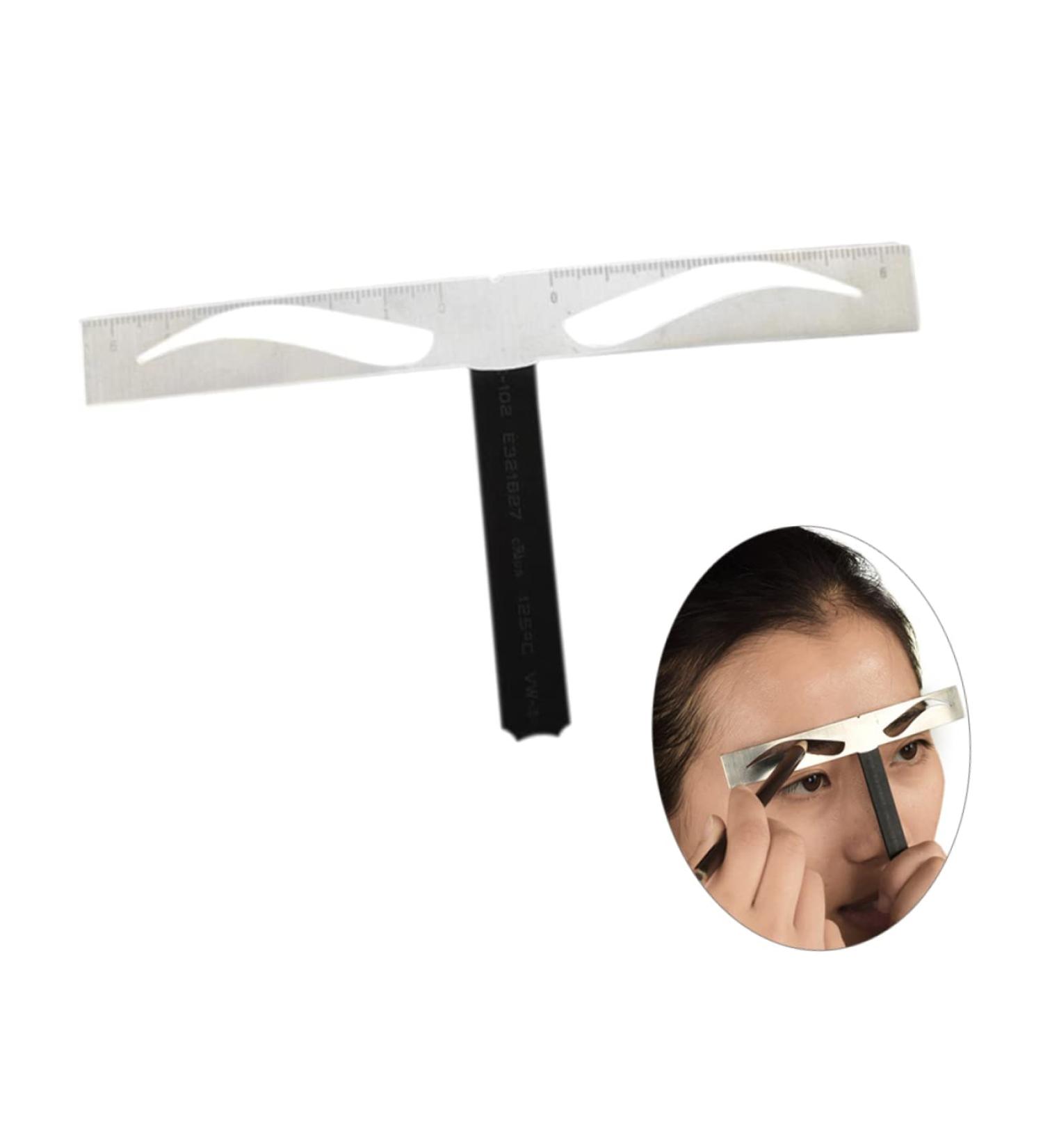 NOLITOY 1pc Eyebrow Tools Eyebrow Shaping Stencil Eyebrow Ruler Template Stainless Steel Positioning Ruler Size 1 As Shown - Buy Online on GoSupps.com