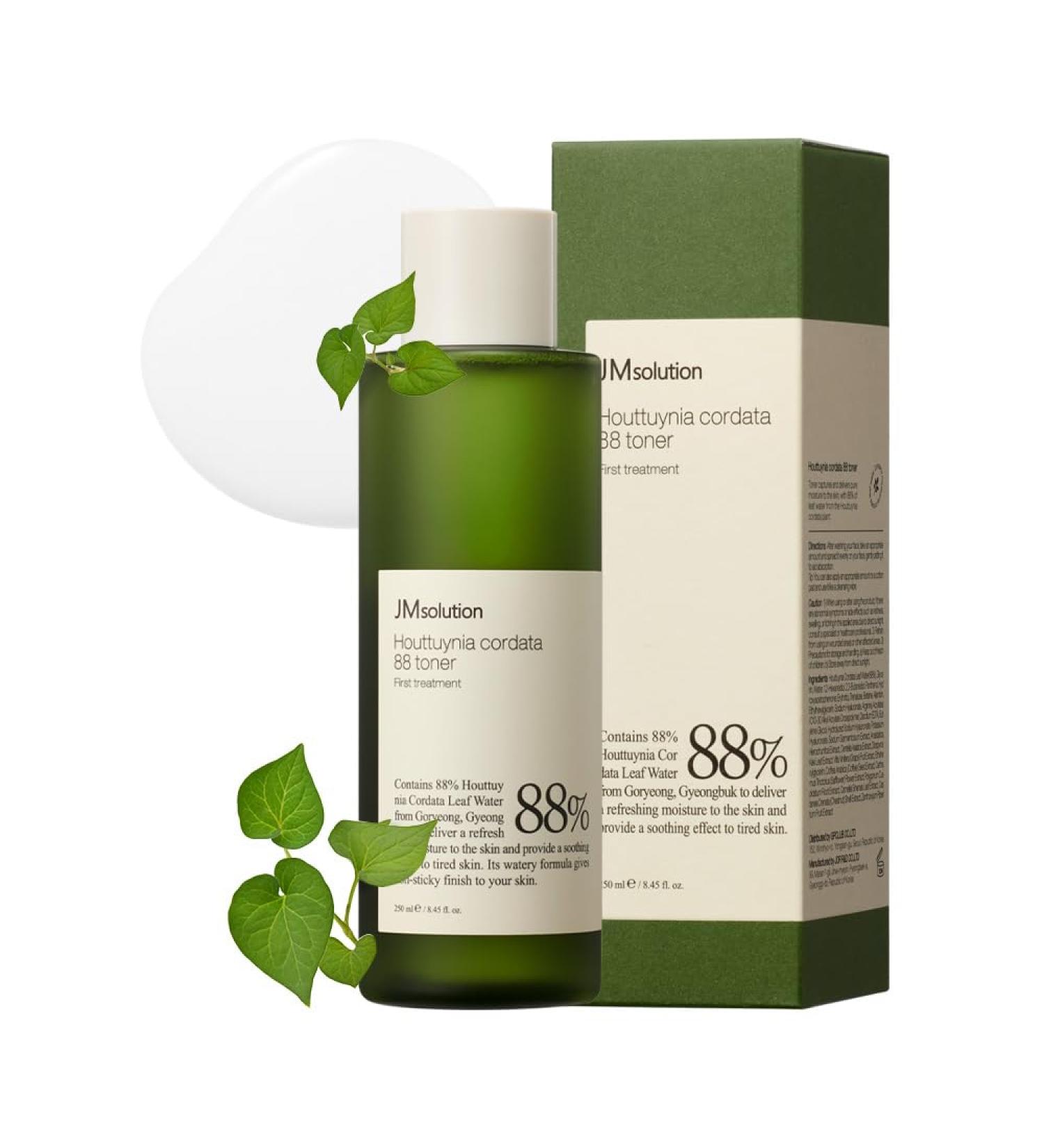 JMsolution Heart Leaf 88 Toner - 88% Heart Leaf Water for Hydration Soothing & Pore Care | Non-Sticky Multi-Layer Absorption | International Shipping Available - Buy Online on GoSupps.com