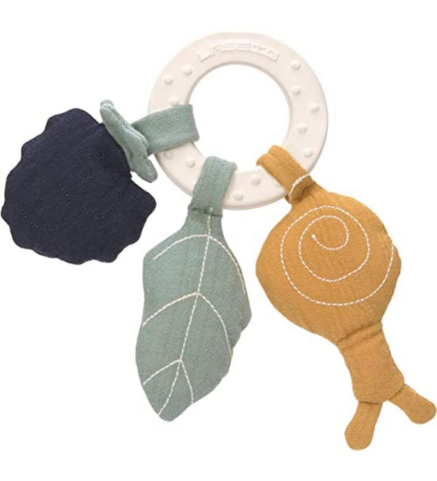L SSIG Teething Ring Snail | Organic Cotton & Natural Rubber Grasping Toy for Babies - Safe & Eco-Friendly - Buy Online on GoSupps.com