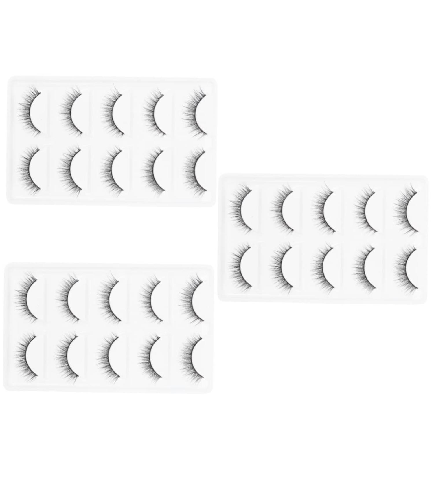 Beaupretty 15 Pairs Short Eyelash Faux Fake Eyelashes Cosmetic Eyelashes Fiber Makeup Eyelashes Handmade Eyelashes Thick Cross Eyelashes Lash Cosmetics 6d Artificial False Eyelashes - Buy Online on GoSupps.com