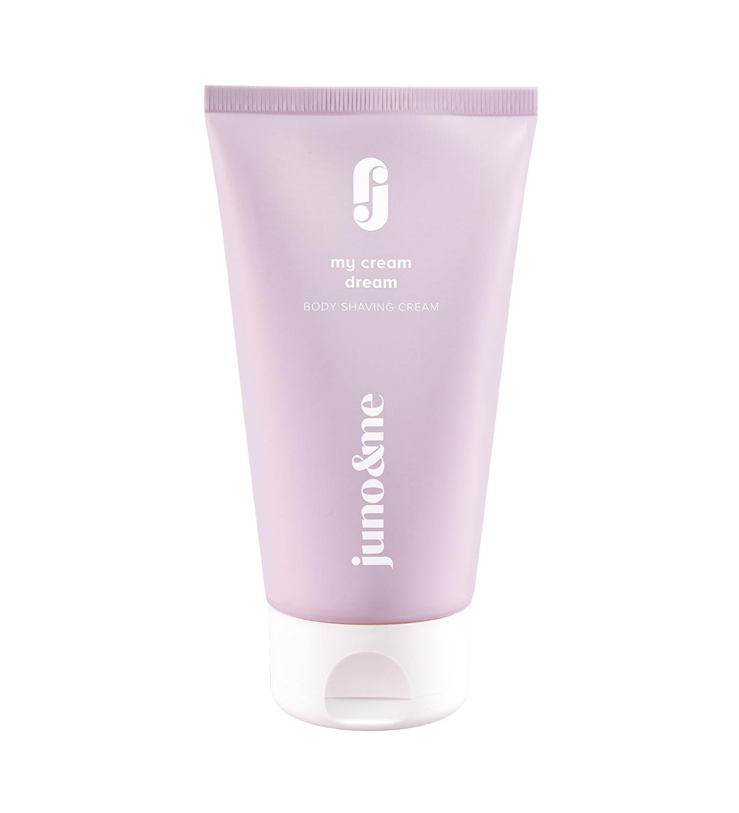 Juno & ME Body Shaving Cream - Smooth Shave Prevent Ingrown Hair & Razor Burn - Vegan Paraben-Free 150ml - Buy Online on GoSupps.com