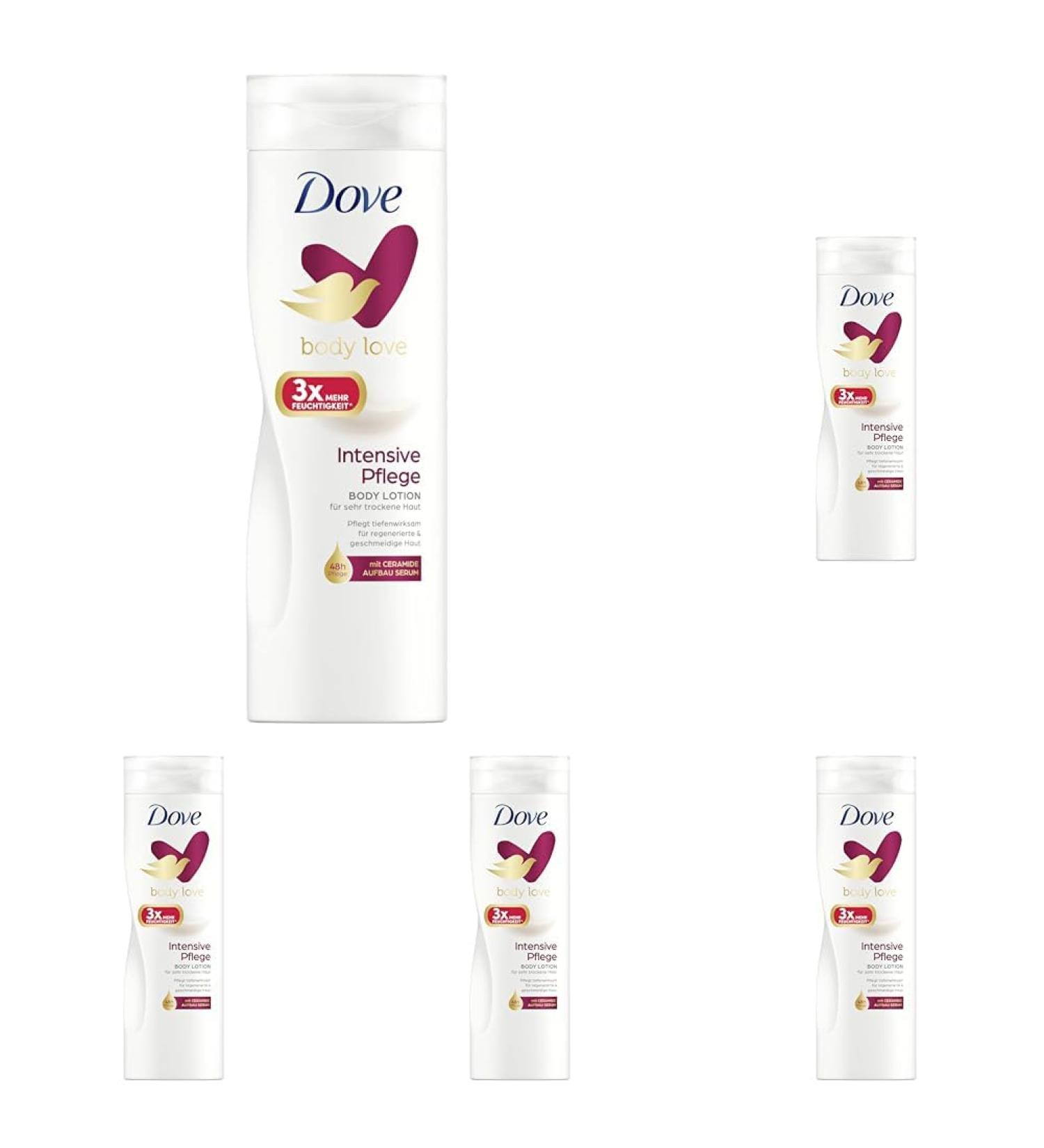 Dove Body Lotion Intensive care for very dry skin with 3x more moisture 400 ml 1 piece (pack of 5) 400 ml (pack of 5)