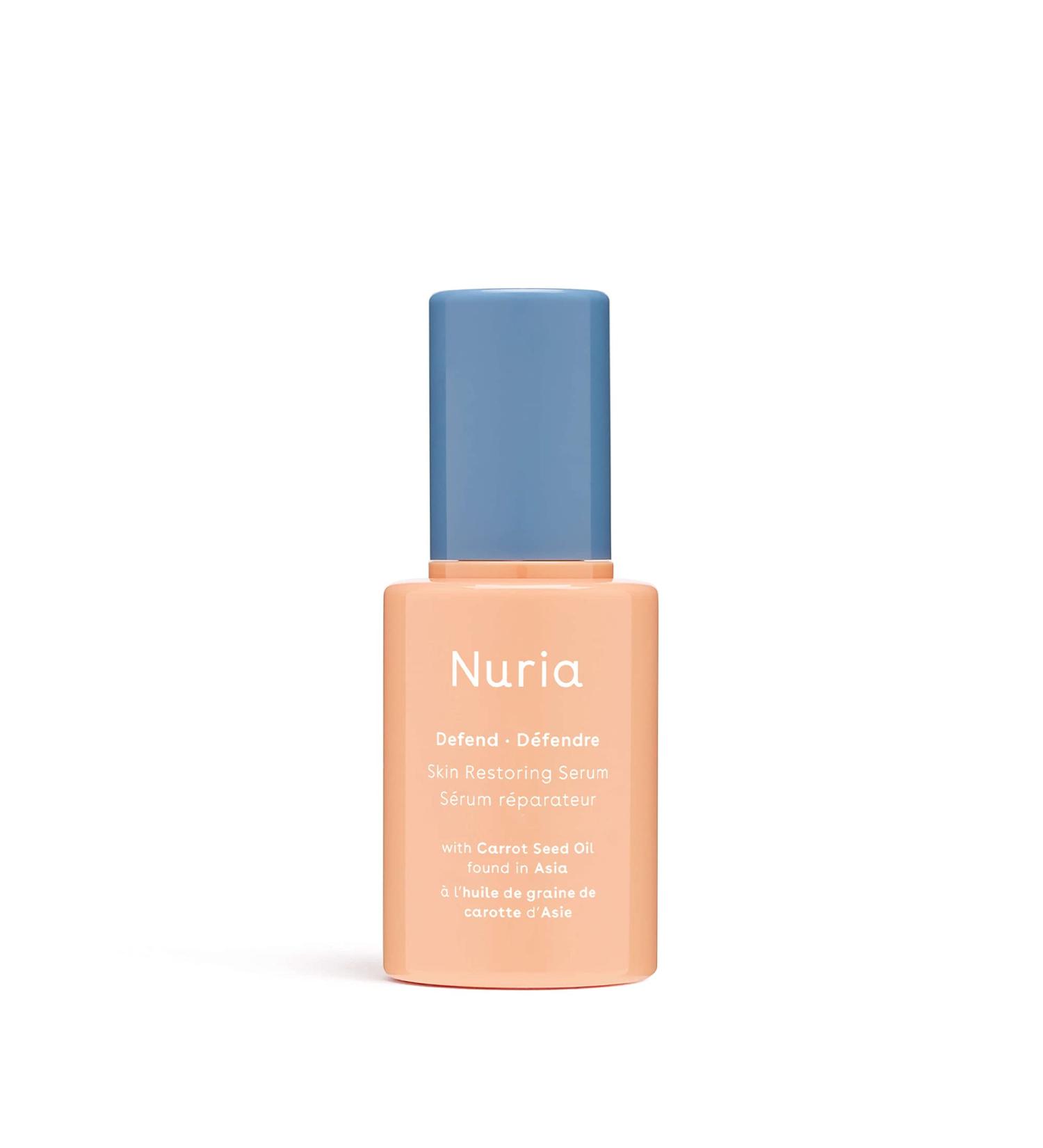 Buy Nuria Defend Skin Restoring Serum - Antioxidant for All Skin Types with Carrot Seed Oil & Rooibos Tea | 25mL - Buy Online on GoSupps.com
