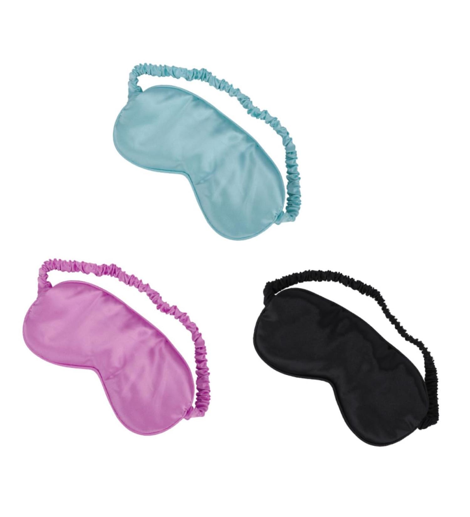 3pi ces Masque De Sommeil Satin De Soie Lot Sangle Et Doux Pour Sommeil Profond - Buy Online on GoSupps.com