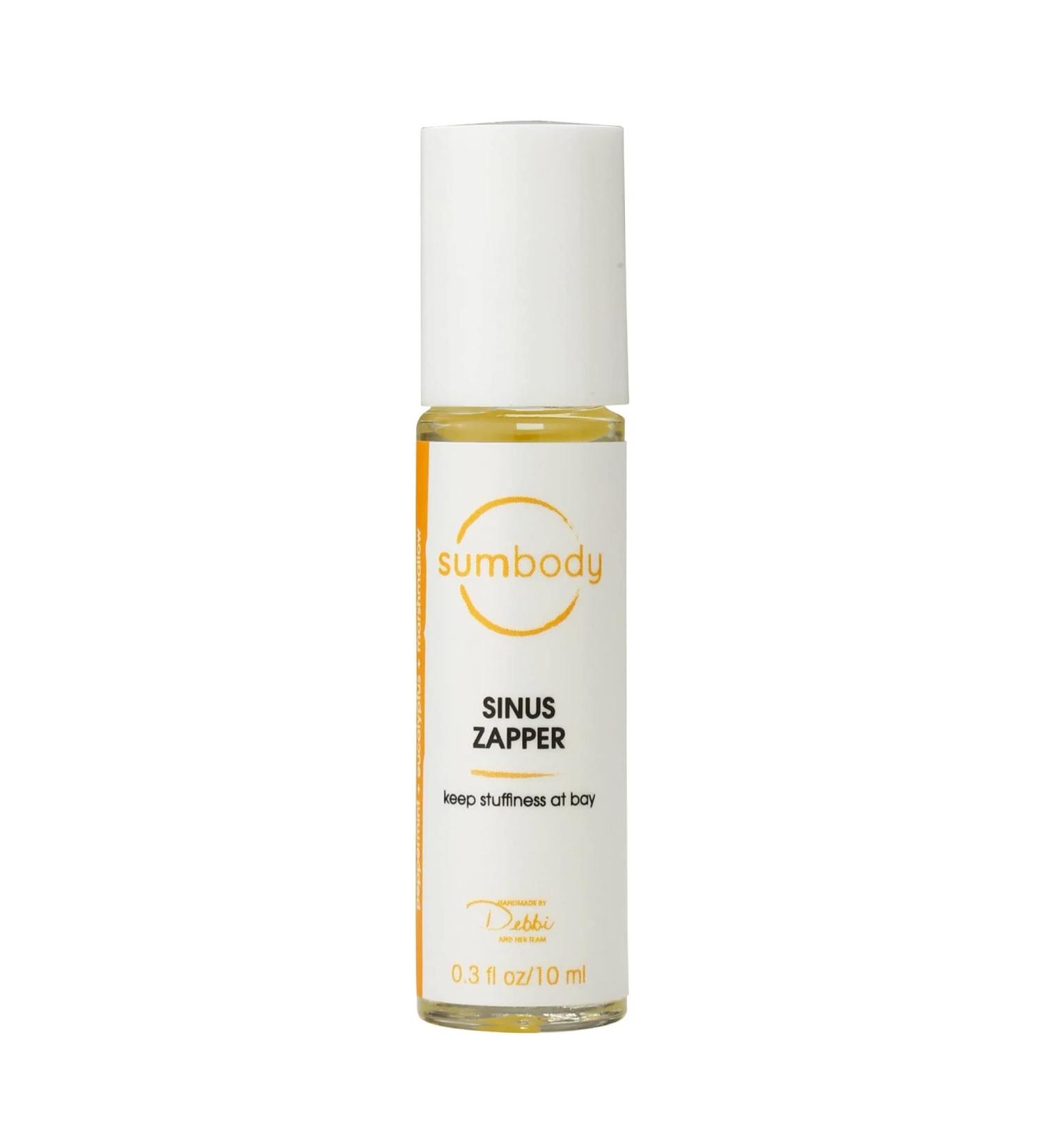 Sinus Zapper Essential Oil Roll-On - Peppermint Rosemary & Eucalyptus for Congestion Relief | Therapeutic Grade Aromatherapy 10ml - Buy Online on GoSupps.com