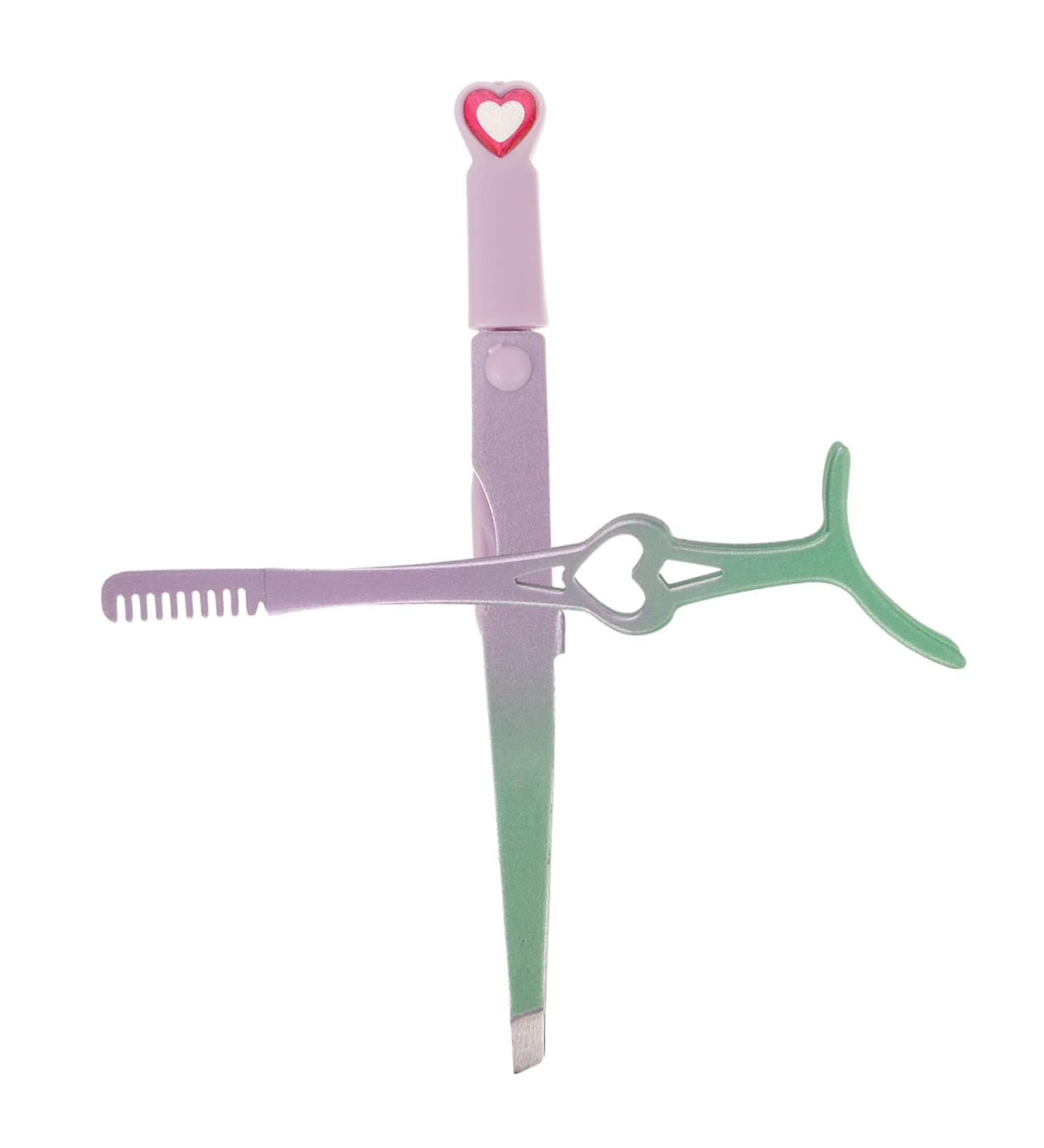 Mikinona 1 Set False Eyelash Auxiliary Tool Tweezers Eyelash Clip Eyelash Applicator Lash Clip with Comb Eyelash Comb Beauty Accessories Big Mouth Stainless Steel Eyebrow Comb - Buy Online on GoSupps.com