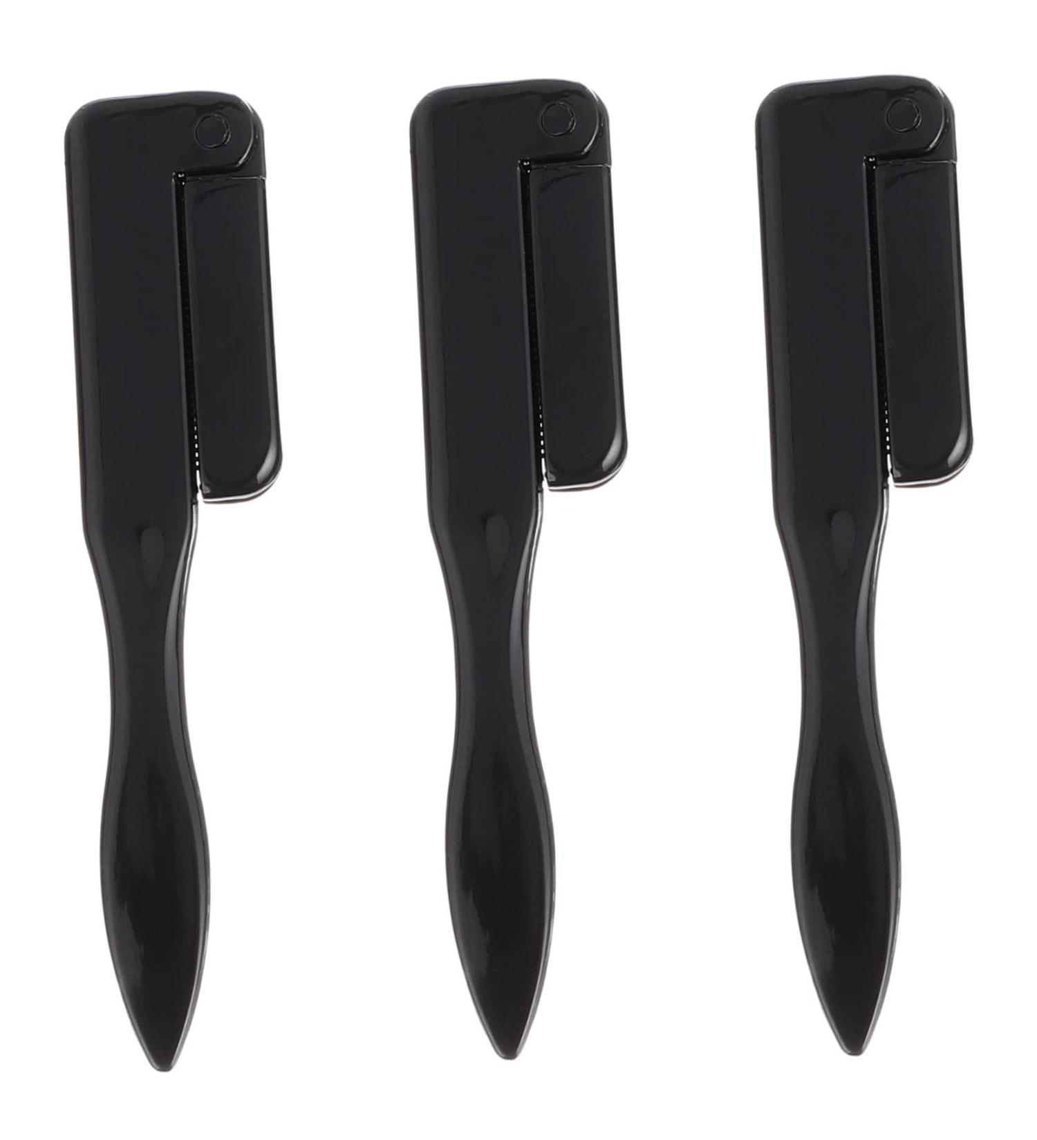Beavorty 3pcs Folding Steel Eyebrow Combs & Eyelash Separators - Disposable Eyelash Brushes for Extensions & Mascara - Beauty Tools for Flawless Lashes - Buy Online on GoSupps.com