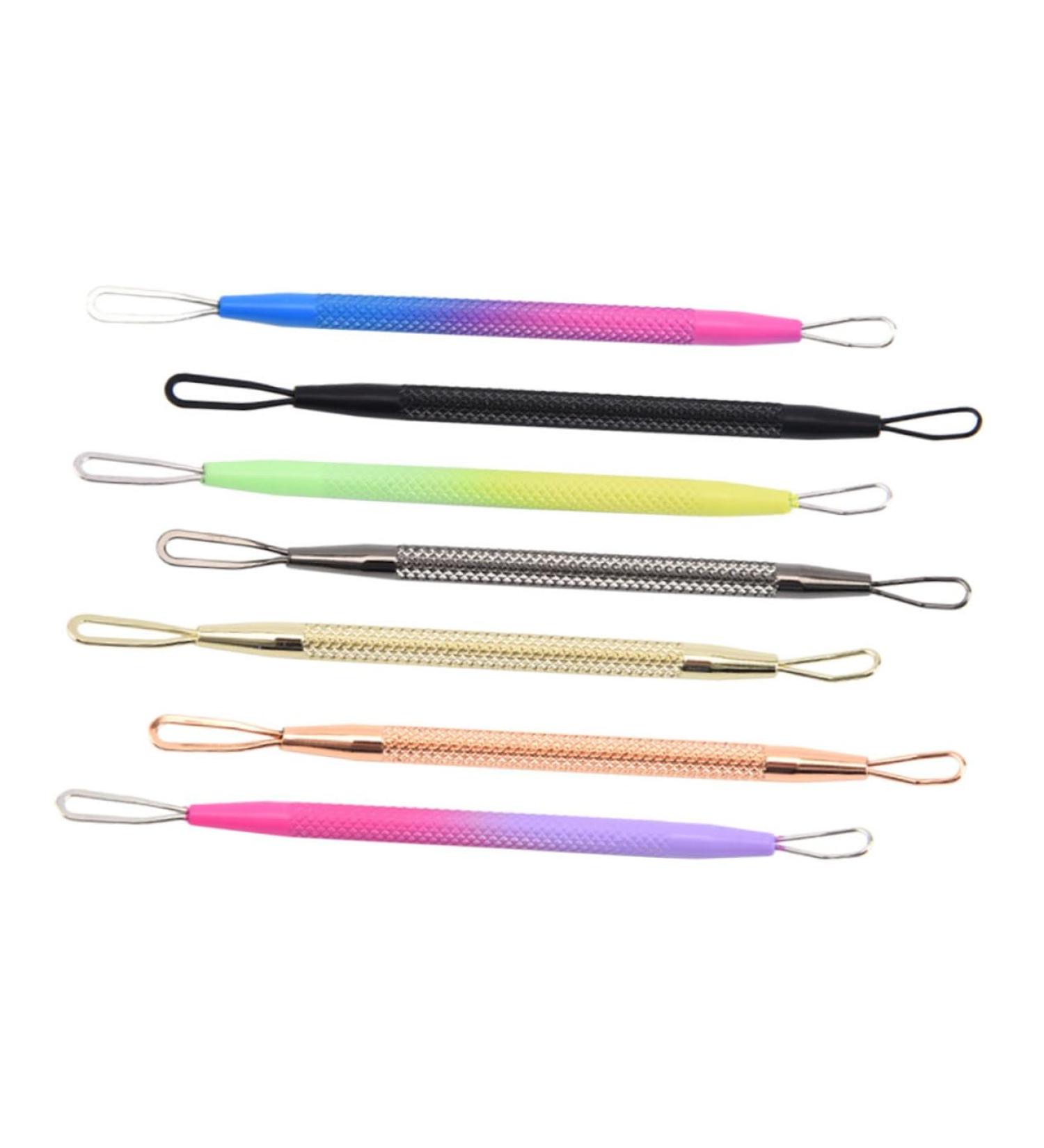 Beavorty Remove Blackheads 7pcs Double-headed Extrusion Ring Nose Cleaner Removers Beauty Needles Double Head Blackhead Removal - Buy Online on GoSupps.com