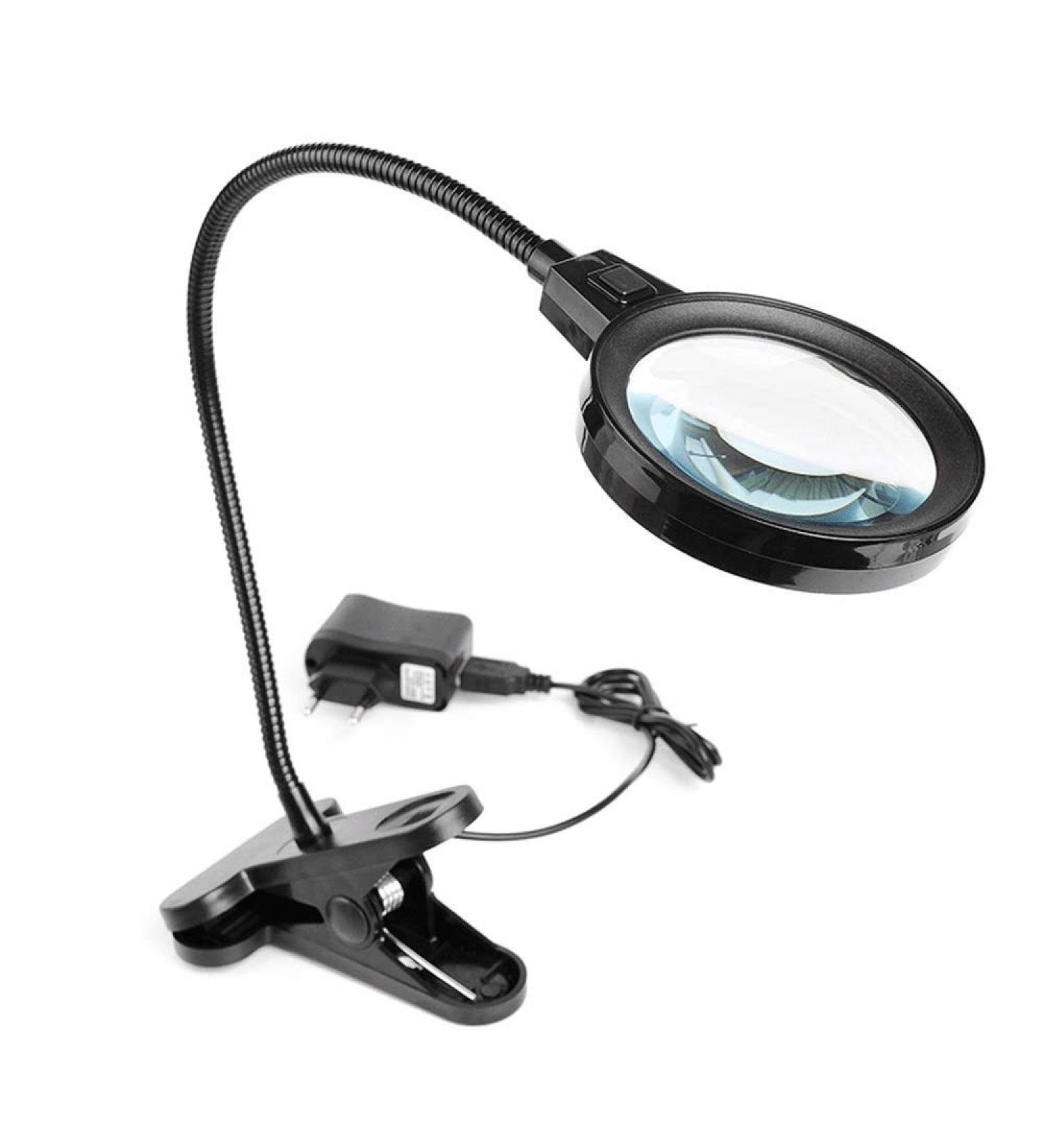 10 X Desktop Glass with Led Led Magnifier - Buy Online on GoSupps.com