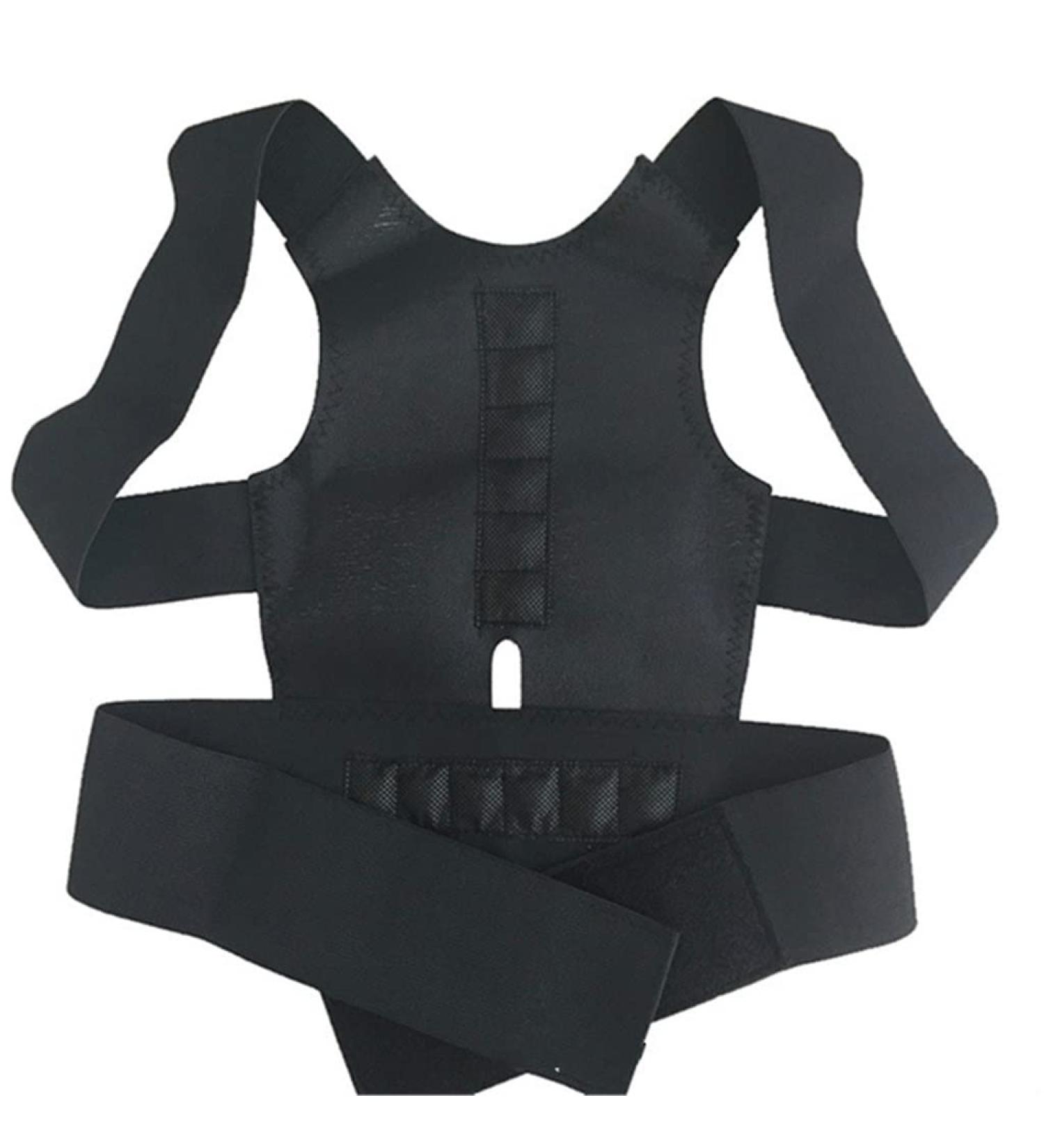 Buy Corrector Back Straight Brace Belt - Magnetic Posture Therapy Corset for Lumbar Support (Large D) | Adjustable Male & Female Brace - Buy Online on GoSupps.com