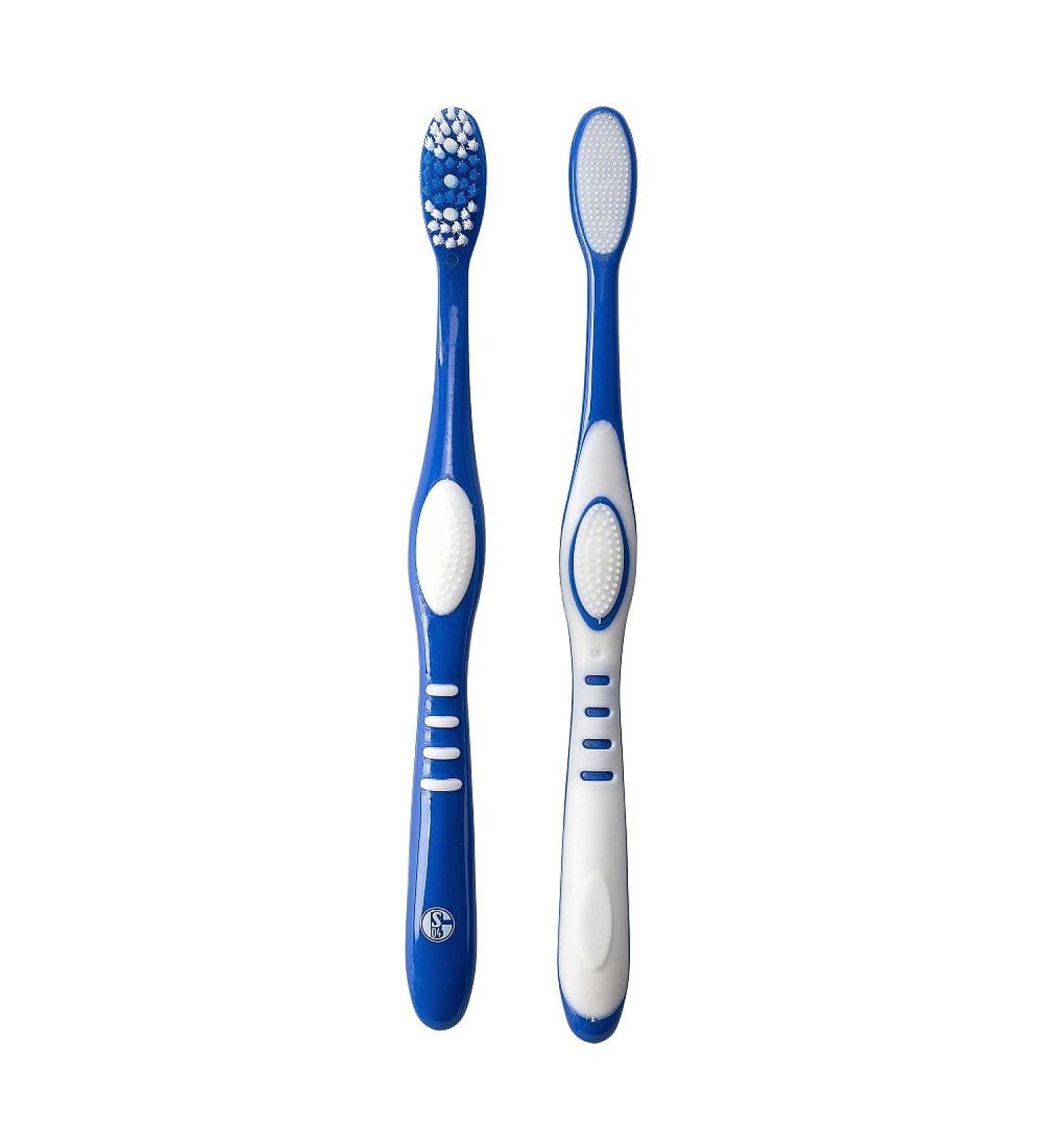 FC Schalke 04 Toothbrush 2 Series Pack - Official Club Merchandise for Fans | International Shipping Available - Buy Online on GoSupps.com