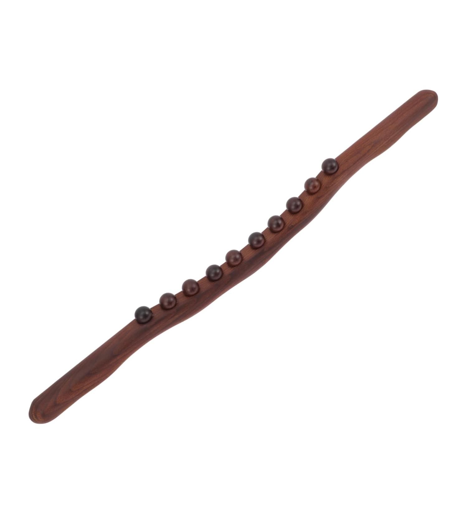 Lurrose Wooden Massage Roller - Deep Tissue Trigger Point Therapy Device for Belly & Body - Eco-Friendly Beech Wood Massager - Buy Online on GoSupps.com