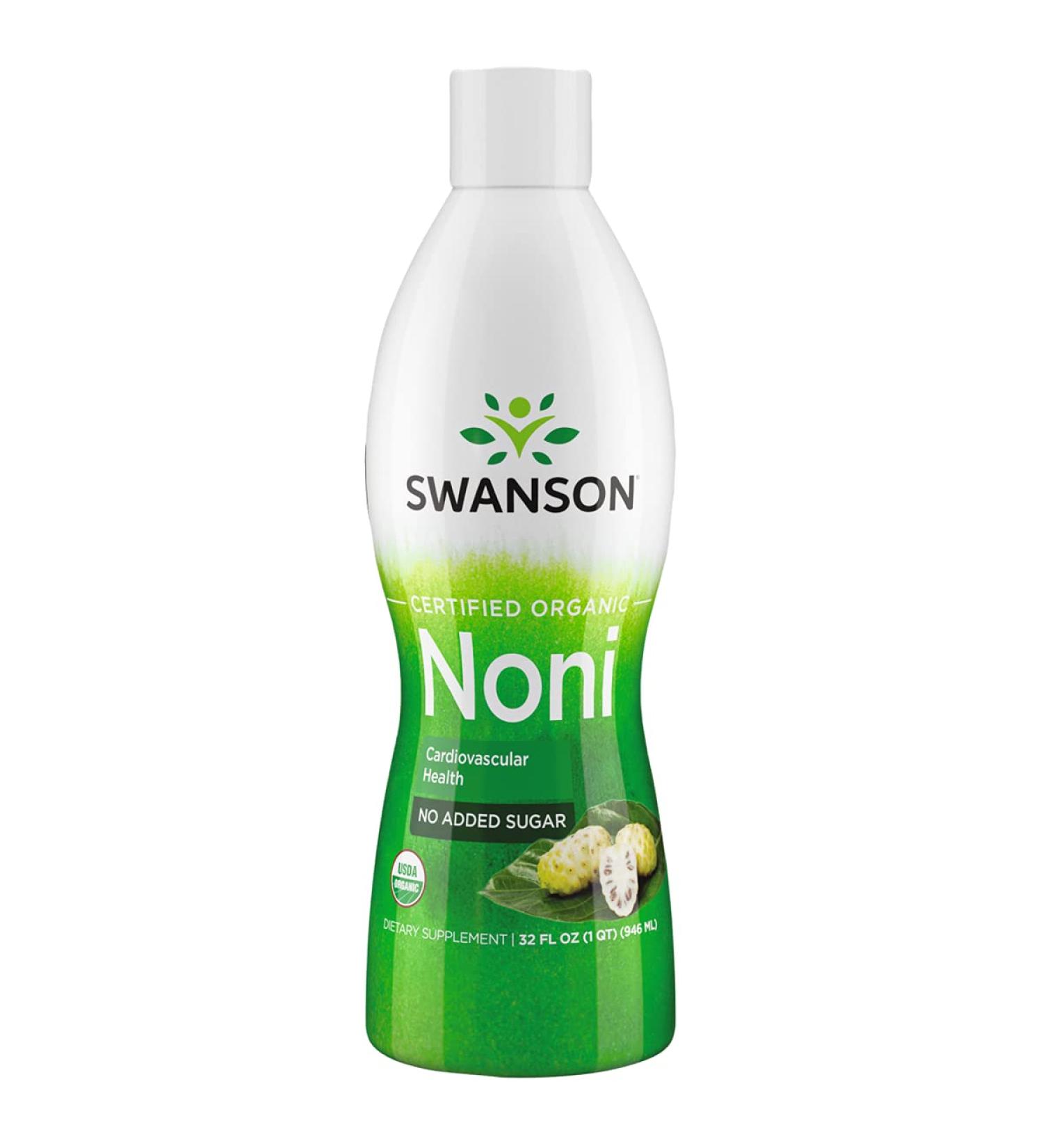 Swanson Certified Organic Noni 32 fl oz Liquid - 946 ml | Pure Noni Juice - Buy Online on GoSupps.com