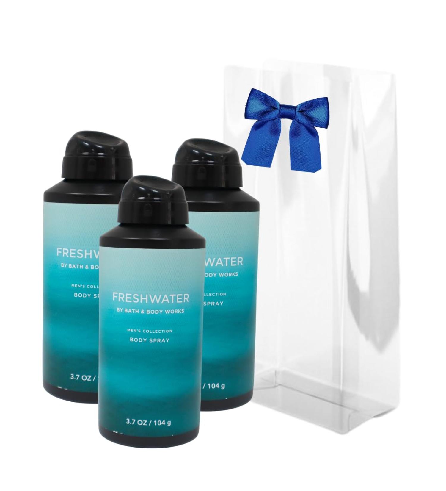 Bath & Body Works Men's Collection Deodorizing Body Spray - FRESHWATER - Gift Pack for Holiday - Lot of 3 Oak Moss 1.23 Fl Oz (Pack of 3) - Buy Online on GoSupps.com