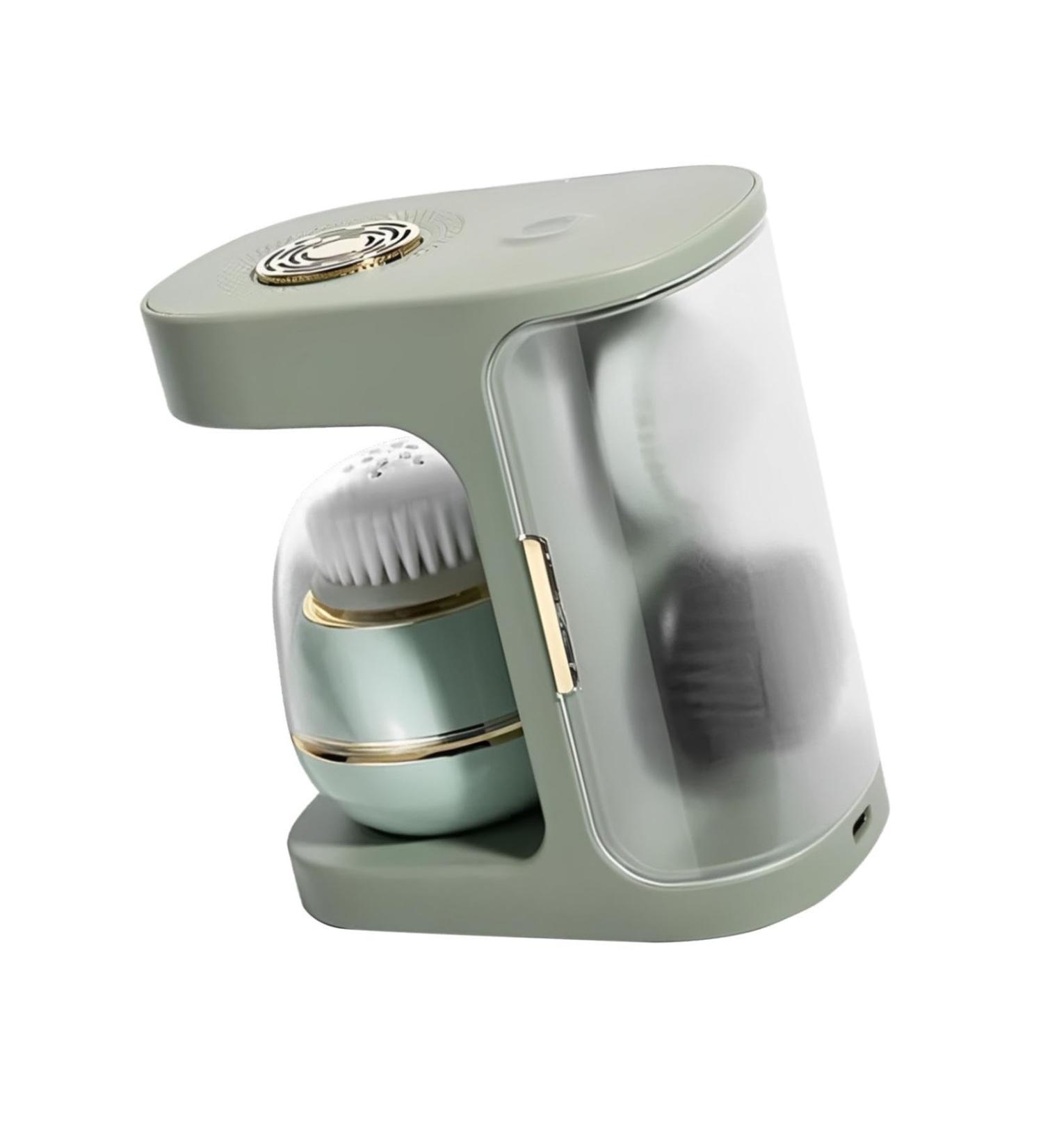 Electric Facial Cleansing Brush Beauty Equipment Women Beauty Cleanser Tool Face Exfoliator Scrubber Office Men & Women Trip - Buy Online on GoSupps.com