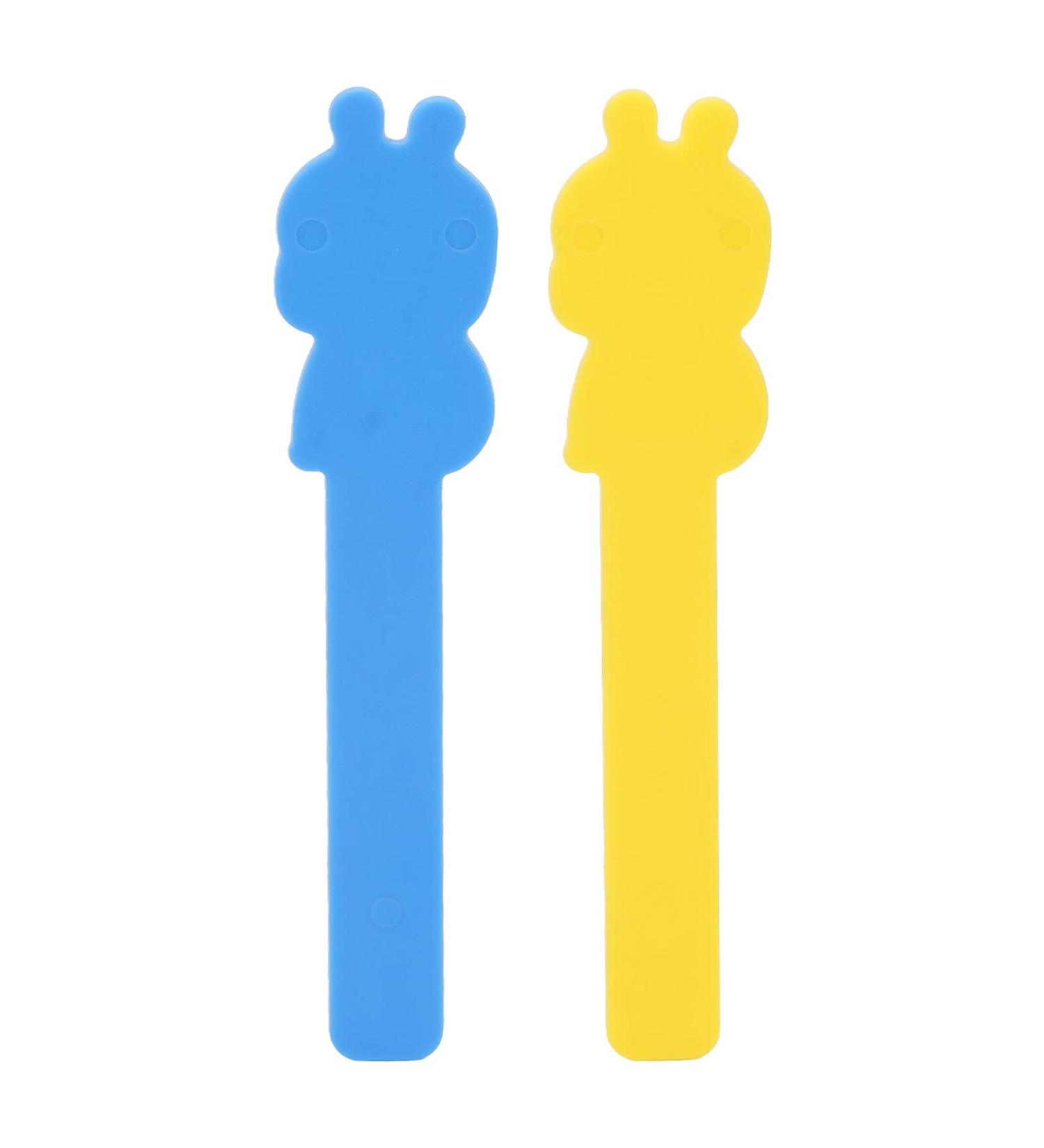Dykaae 2PCS Tongue Depressor - 12.5cm Plastic Tongue Muscle Trainer for Kids in Mixed Colors | Portable Tongue Compressor Sticks - Buy Online on GoSupps.com