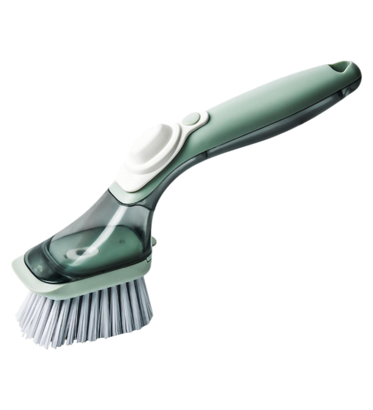 Dish Scrubber with Soap Dispenser Soap Dispenser Scrubbers | Long Handle Dishwashing Clean Brush with Replacement Sponge Head Cleaners Supplies Znet-au Green - Buy Online on GoSupps.com