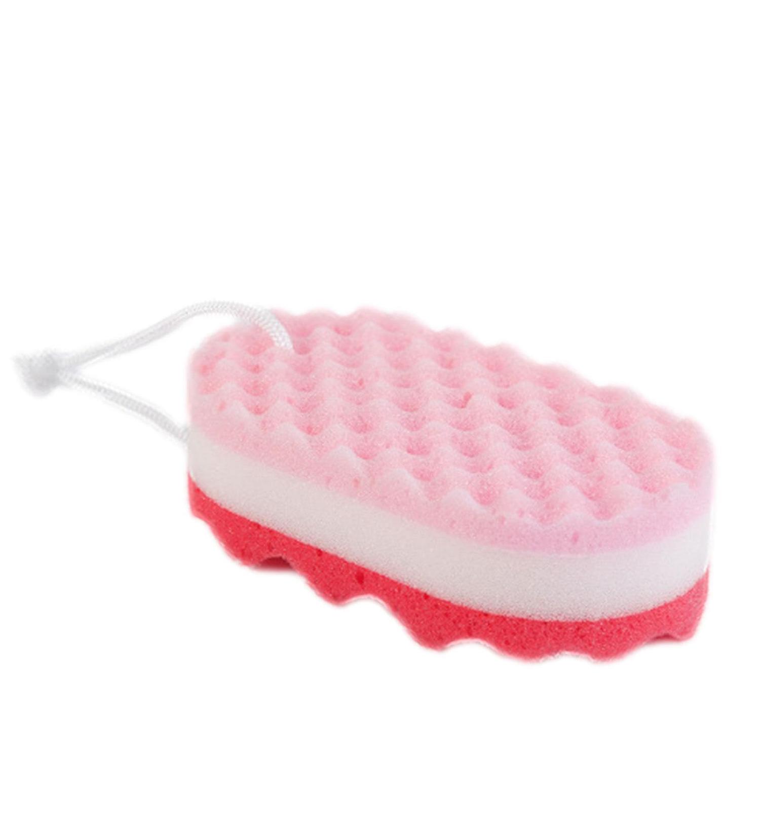 Body Sponge Towel | Soft Foam Rub | Bath Sponge Soft Foam Gentle Body Sponge and Bath Sponges Soft Bathing Towel Foam Rub with Wave Texture Design for Birthday Easter Red - Buy Online on GoSupps.com