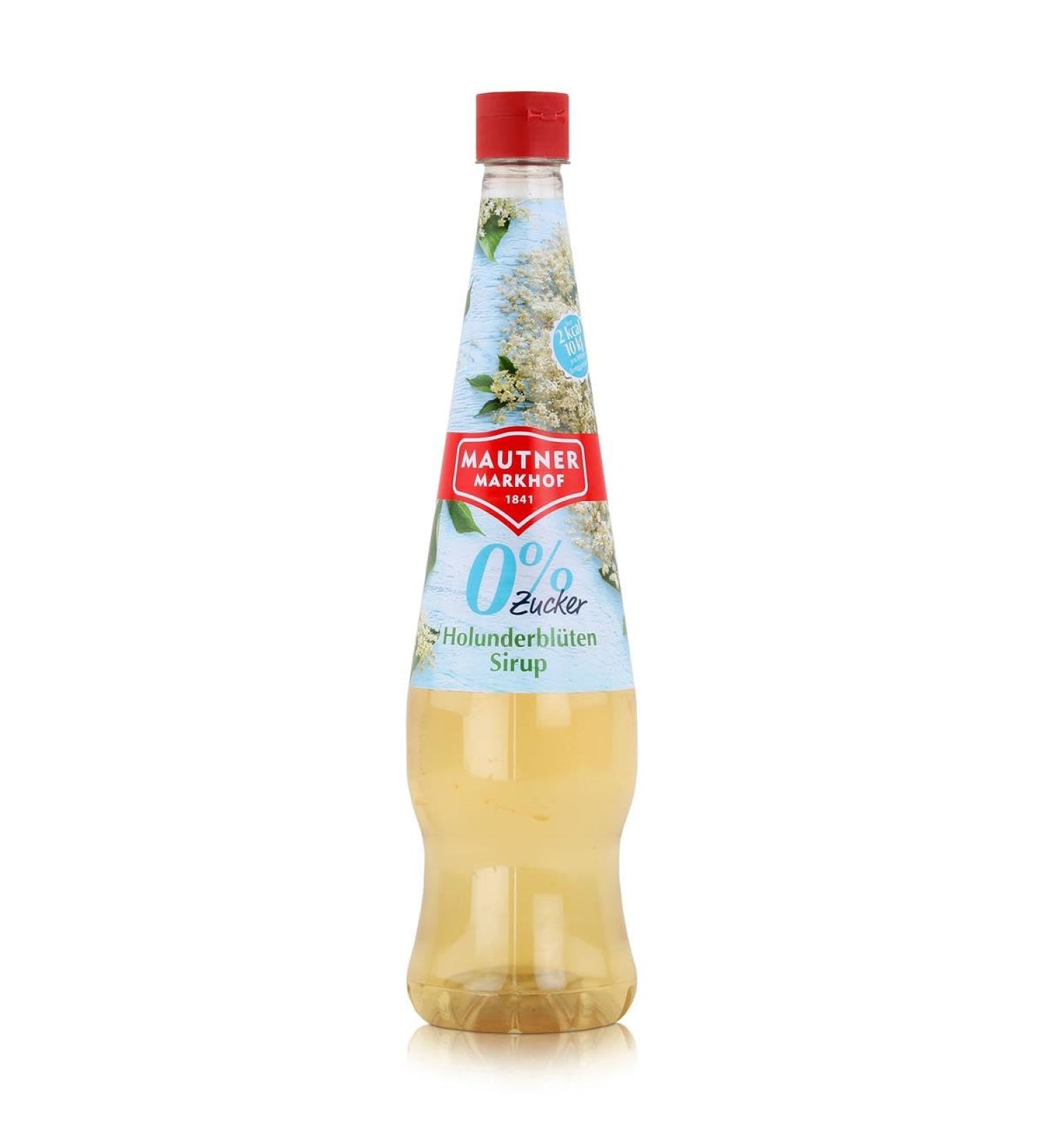 Mautner Markhof Holunder 0% Sugar Syrup - Sugar-Free Elderflower Syrup for International Shipping - Buy Online on GoSupps.com