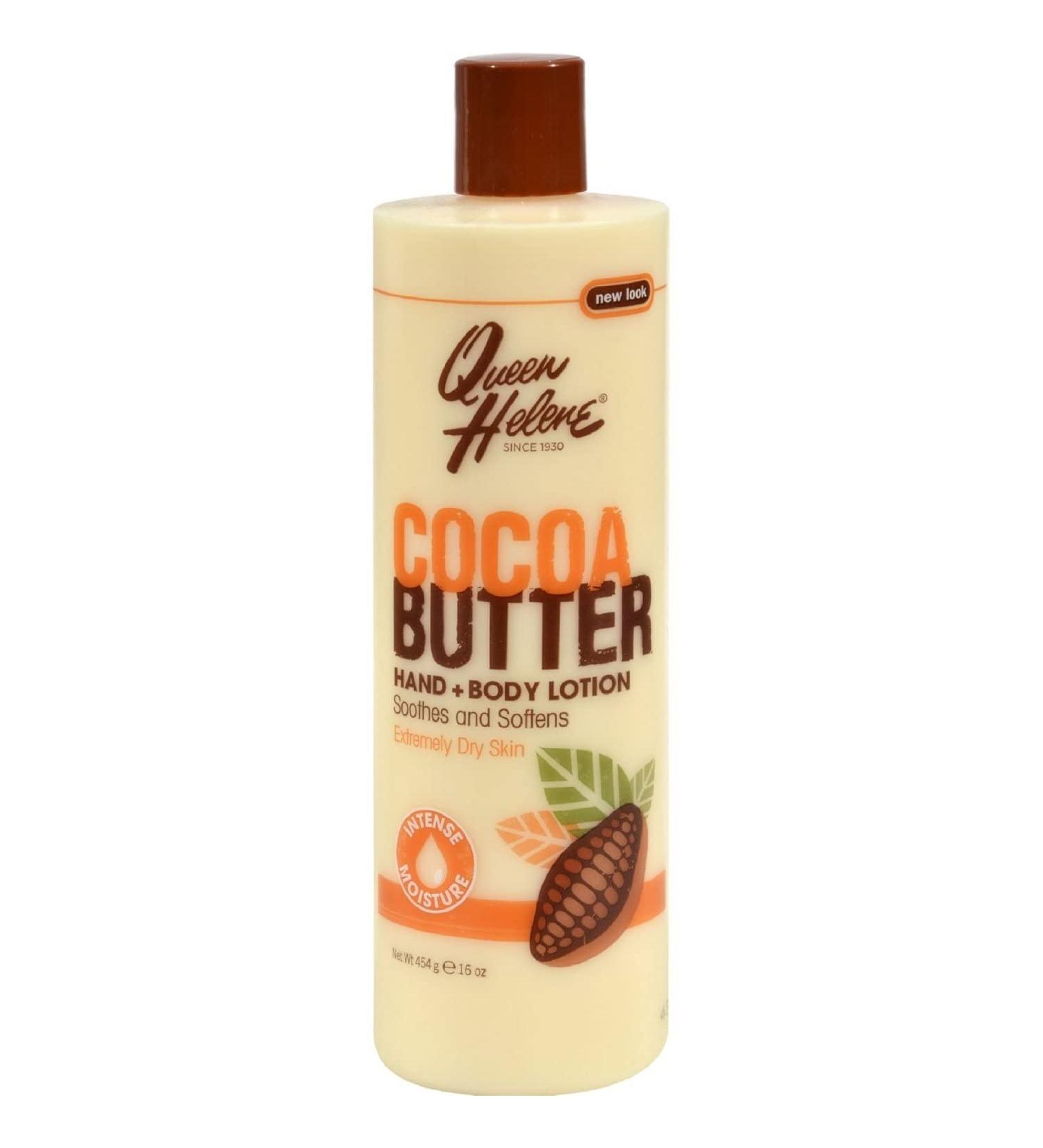QUEEN HELENE Cocoa Butter Hand & Body Lotion 16 oz (Pack of 3) Cocoa Butter 16 Ounce (Pack of 3)