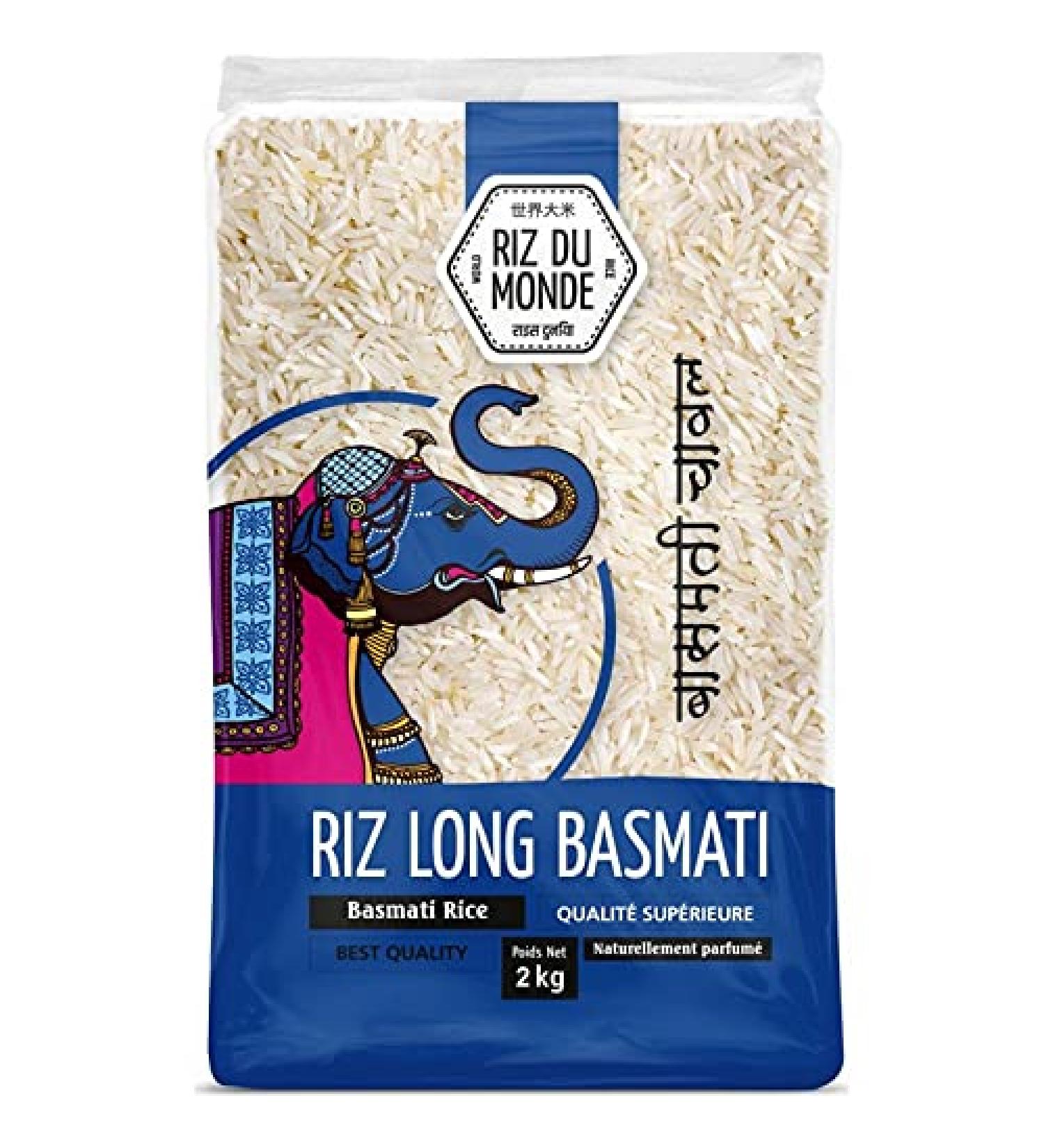 Riz du Monde Long grain basmati rice - Premium quality 2kg