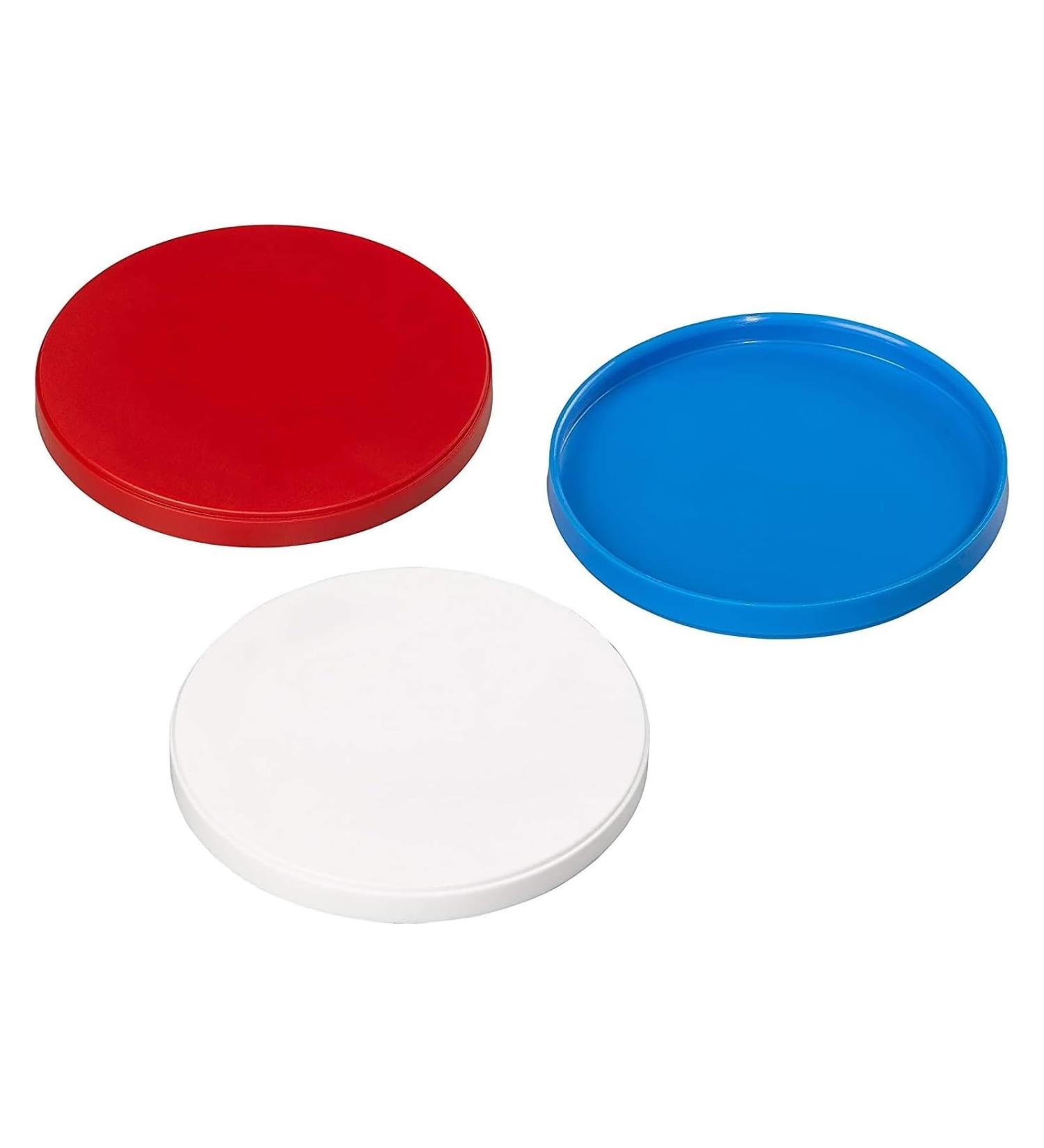 Navoys 3 Food Can Covers - Lids for Tinned Food Airtight Covers for Dog and Cat Food Food Storage Red White and Blue Standard Size Can Covers for Tinned Pet Food - Buy Online on GoSupps.com