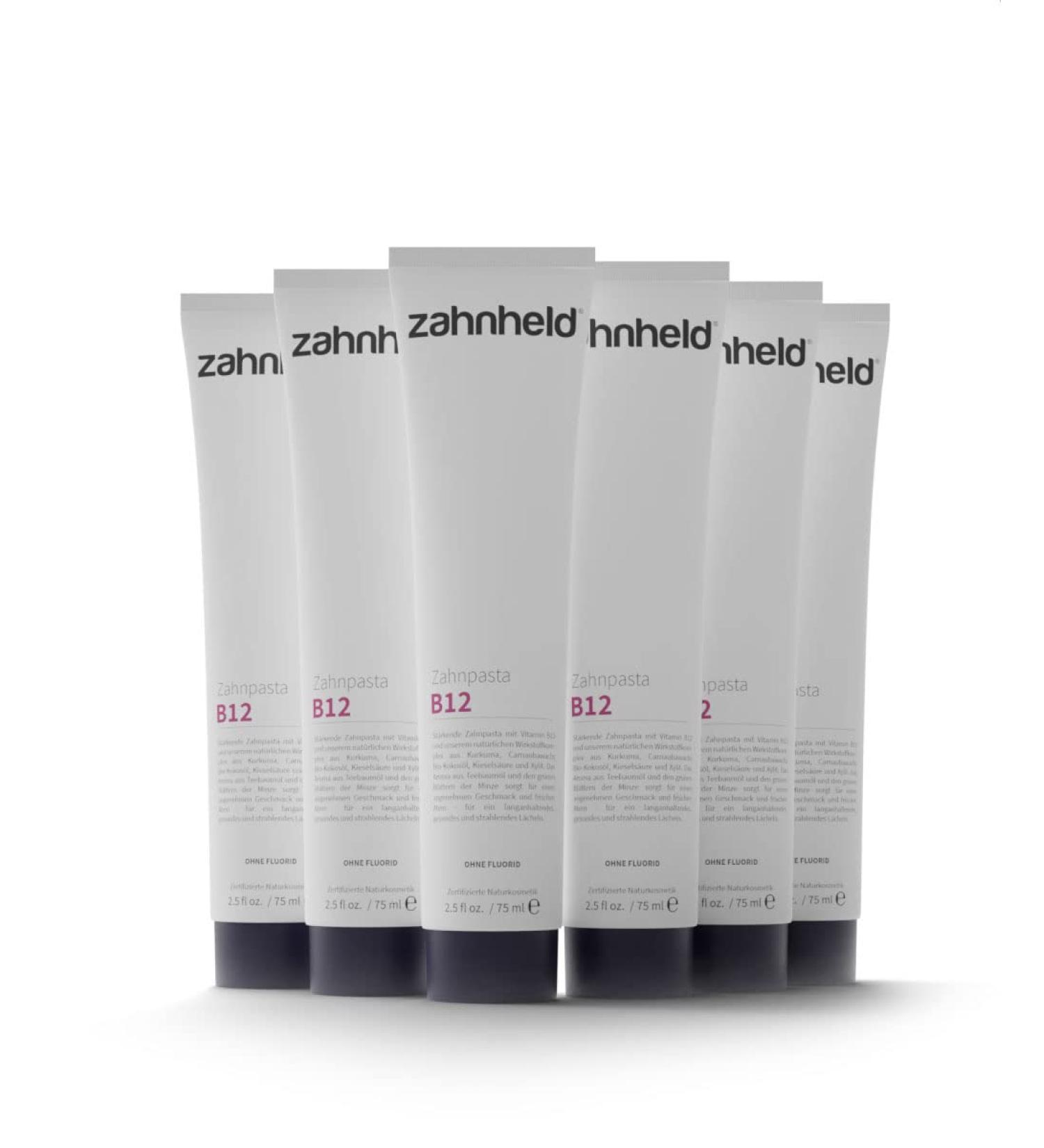 Organic toothpaste ORBIMED VITAMIN B12 (6 X 75 Ml) sweet menthol aroma organic toothpaste vegan fluoride-free in homeopathic treatment natural cosmetics - Buy Online on GoSupps.com