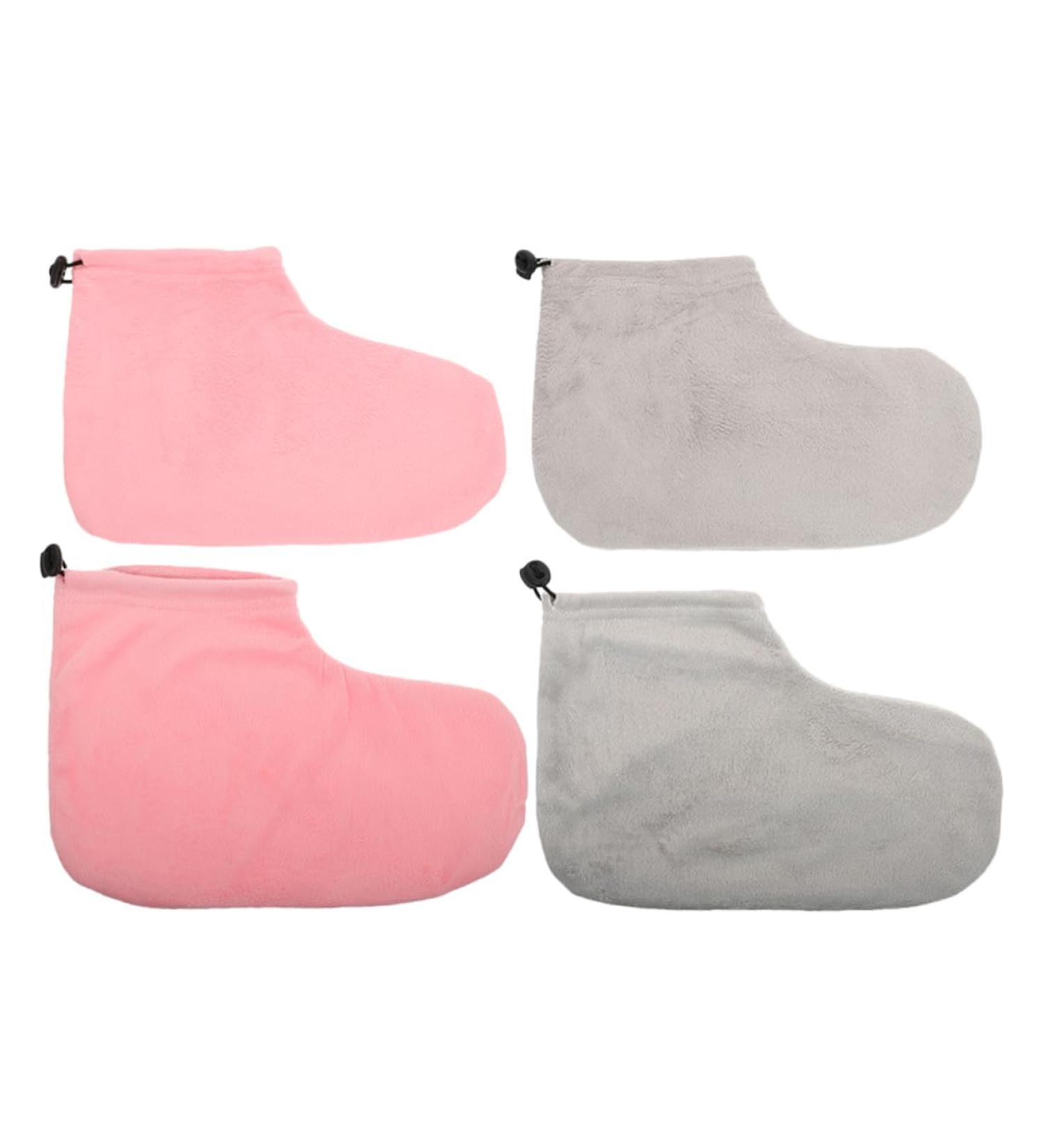 FRCOLOR 2 Pairs Wax Therapy Warm Foot Cover Heel Socks Foot Treatment Wrapping Cover Beauty Paraffin Wax Paraffin Bath Foot Bags Paraffin Wax Work Gloves Paraffin Bath Foot Cover Cotton - Buy Online on GoSupps.com