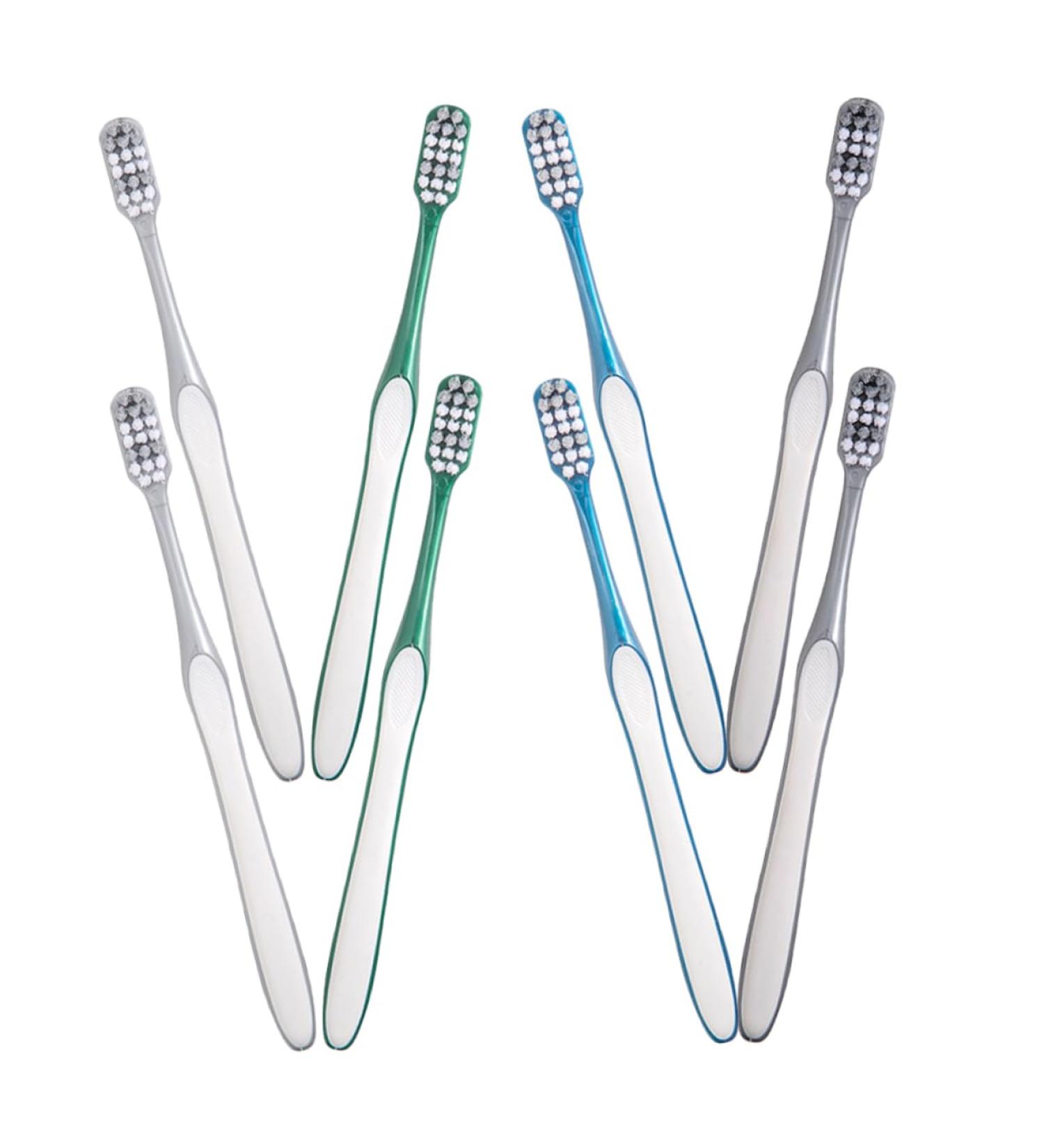 Eco-Friendly Wofashpuret Reusable Toothbrush Set - 8 Hard Bristles | Travel Size & Durable for Men - Buy Online on GoSupps.com