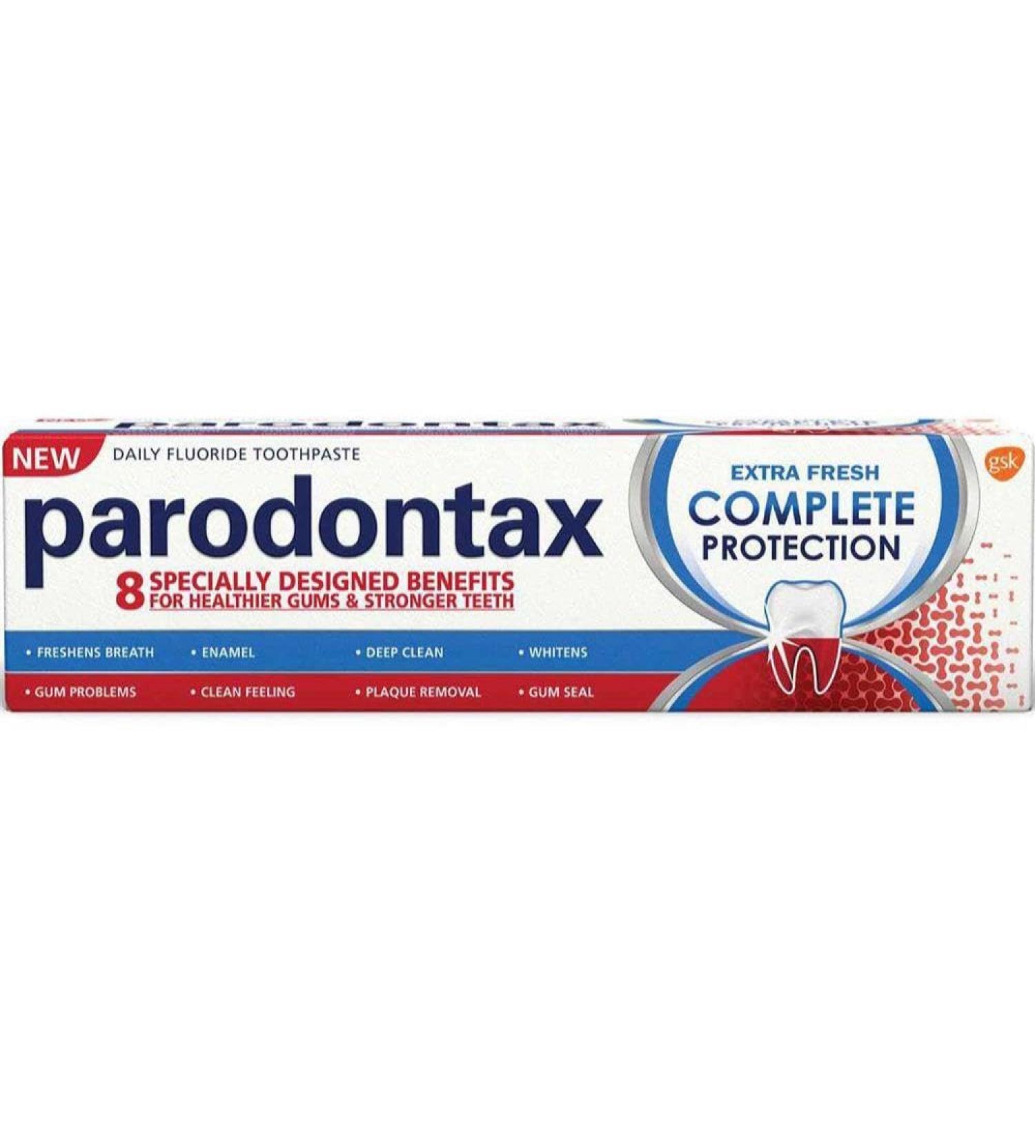 Parodontax Complete Protection Whitening Toothpaste 8 Benefits Against Occasional Bleeding Gums 75ml